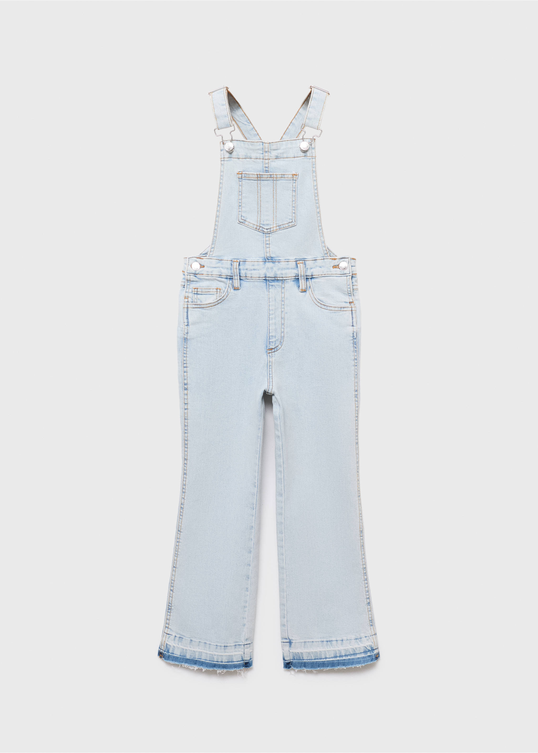 Jardineiras de ganga de algodão - Artigo sem modelo, Azul-claro. Ref: 17043284-00.