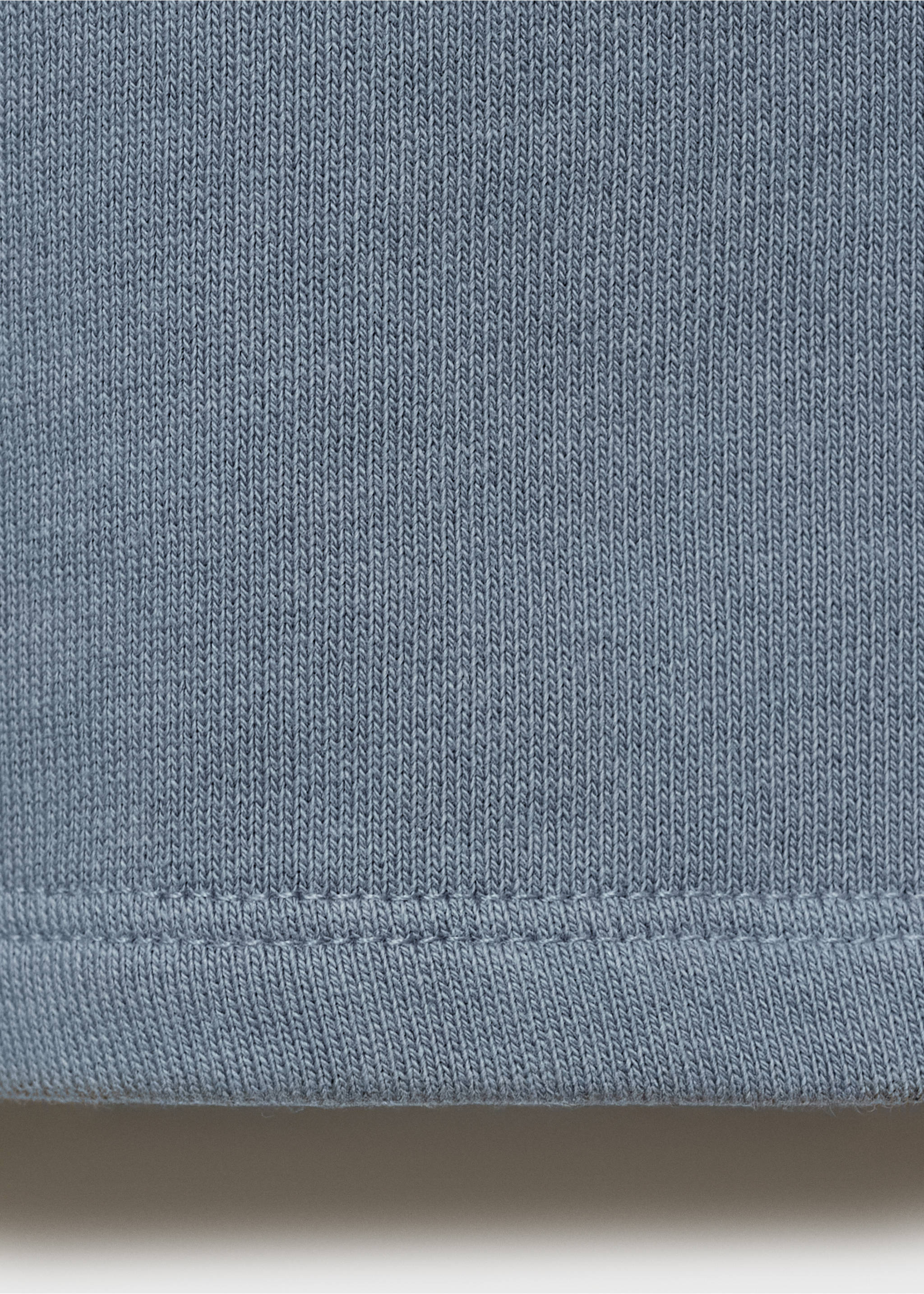 Polo-neck sweatshirt - Details of the article 0, Blue. Ref: 17043285-00.