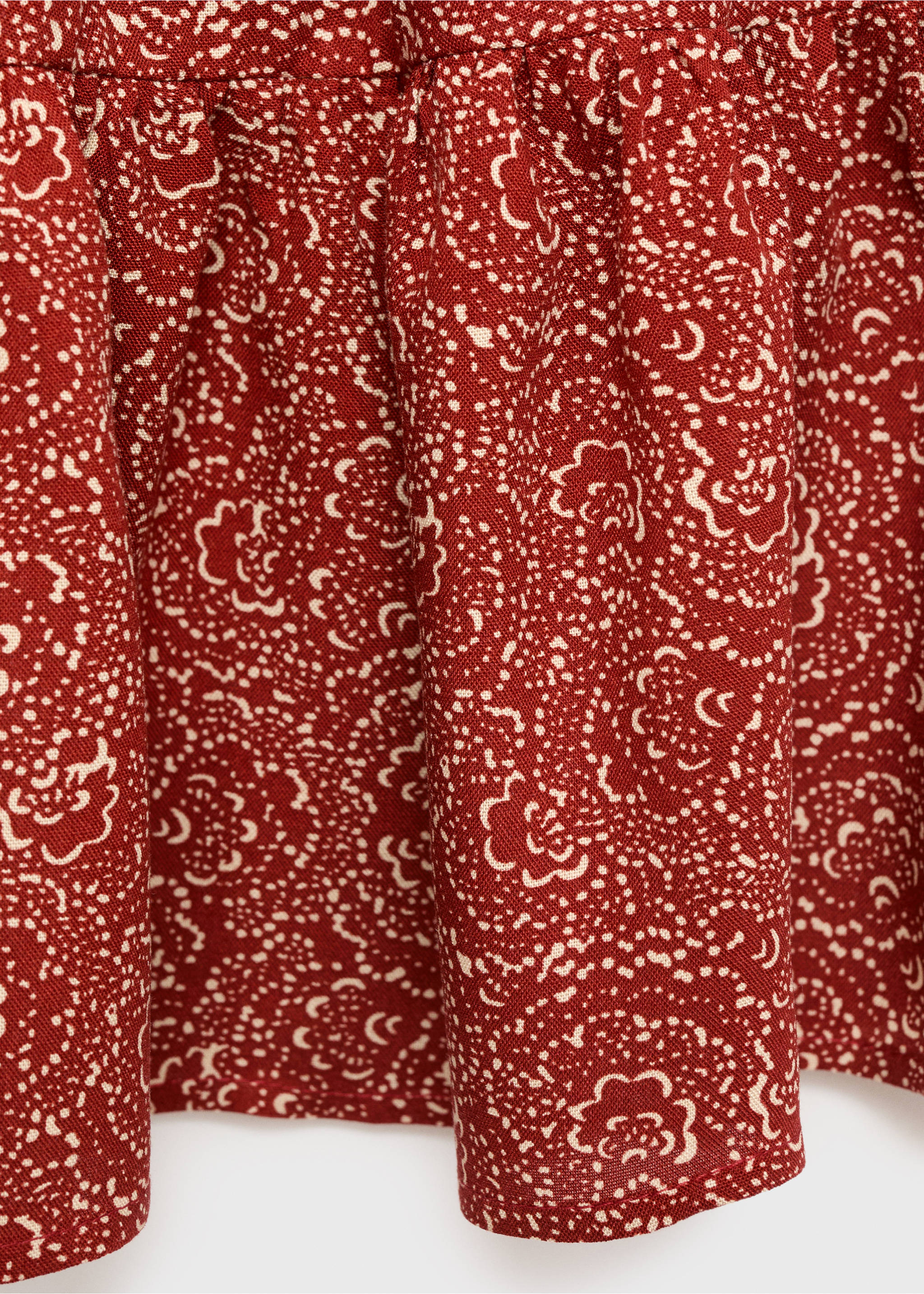 Jupe courte imprimée - Détail de l'article 0, Orange brûlé. Ref: 17043286-00.