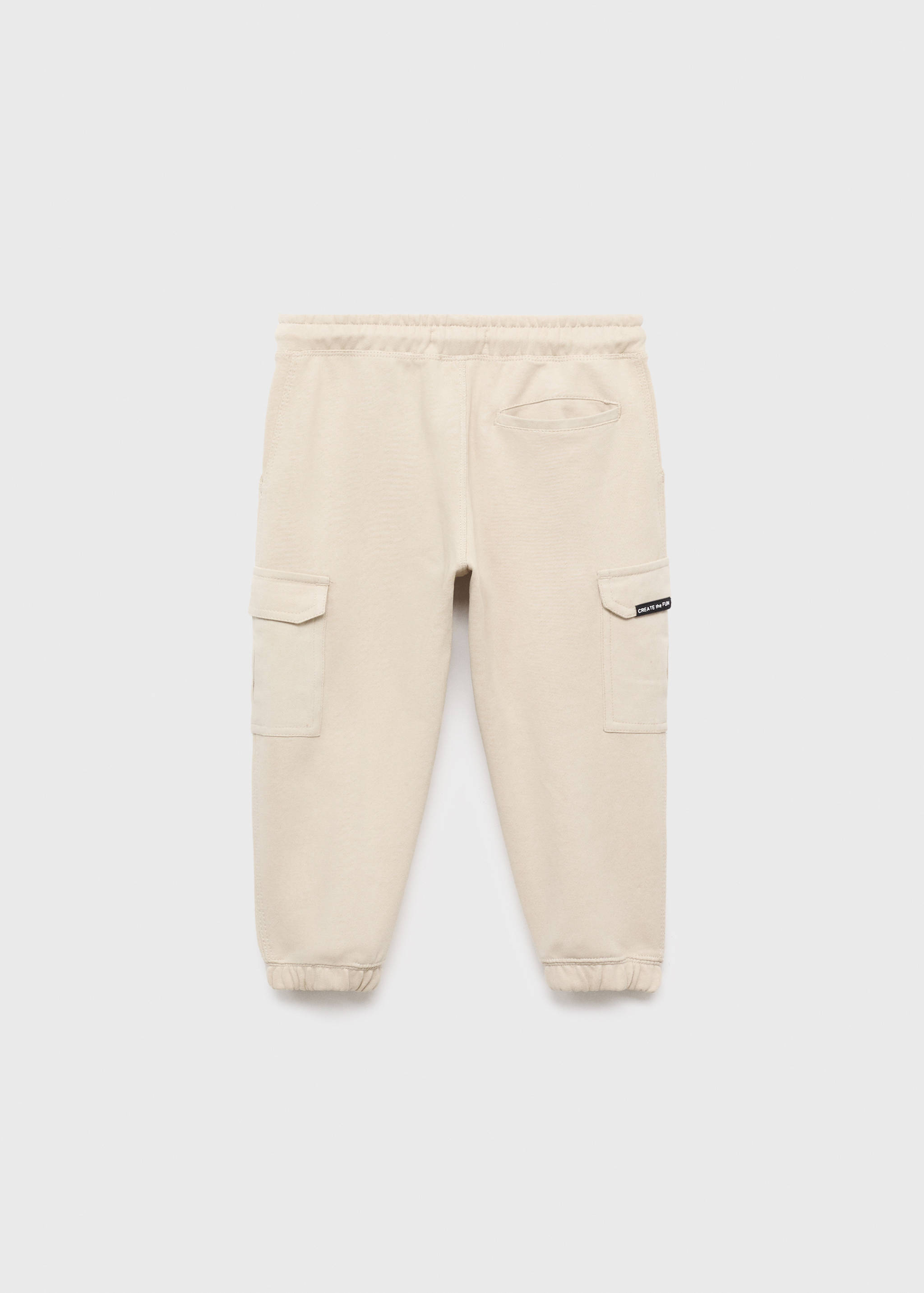 Cargo joggers with drawstring - Reverse of the article