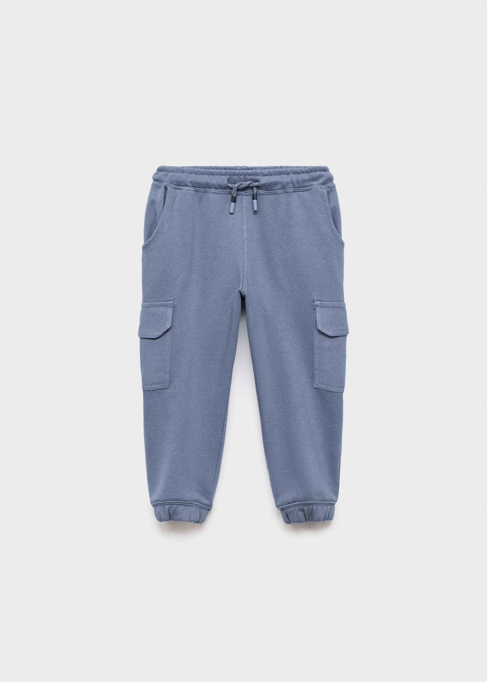 Cargo joggers with drawstring - Article without model, Blue. Ref: 17043287-00.