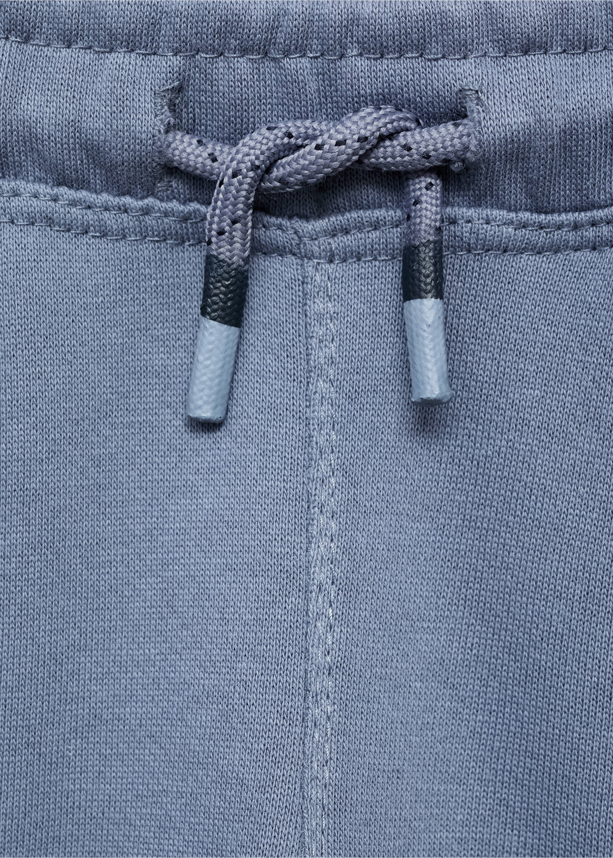 Cargo joggers with drawstring - Details of the article 8, Blue. Ref: 17043287-00.