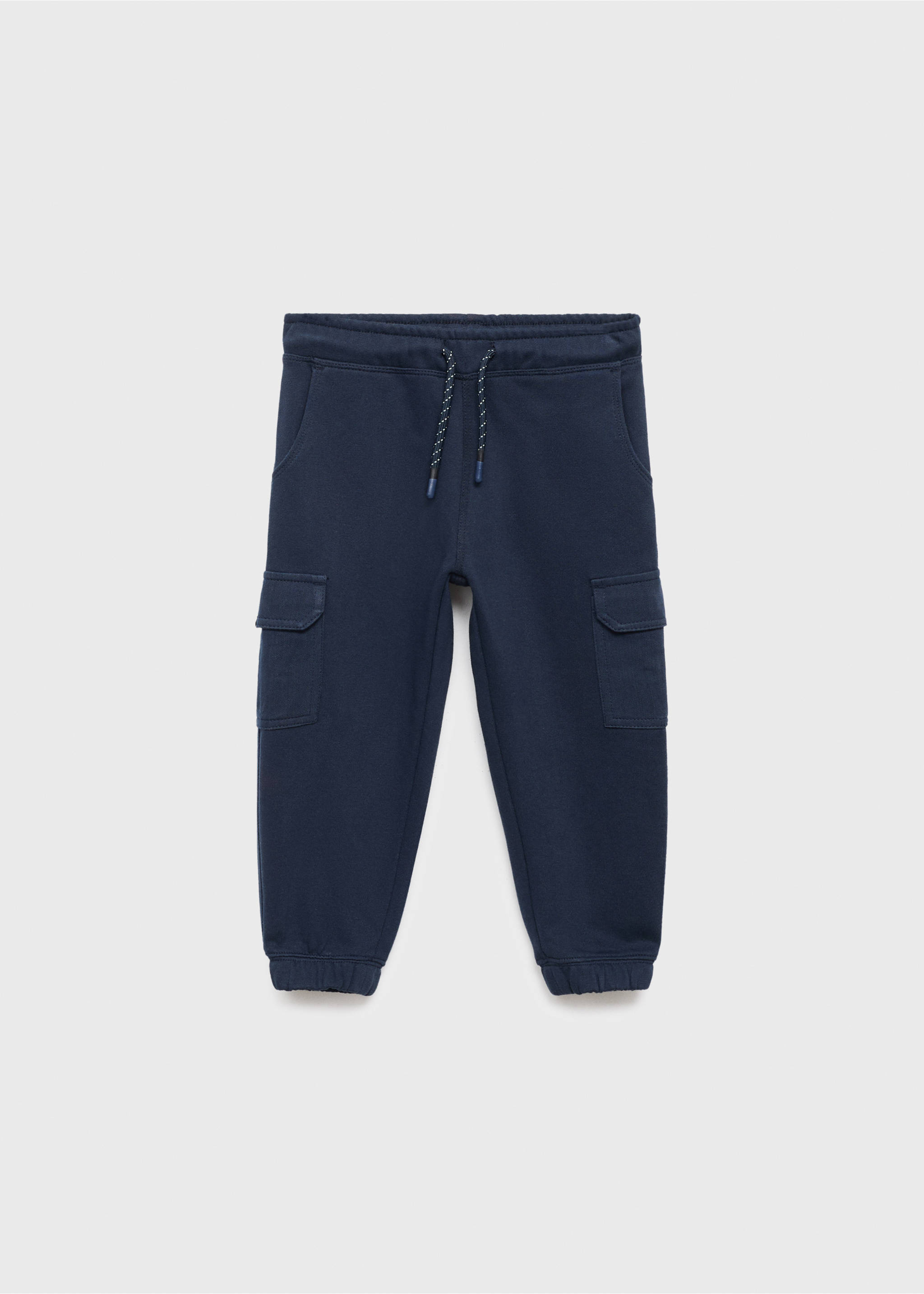 Cargo joggers with drawstring - Article without model, Navy. Ref: 17043287-00.