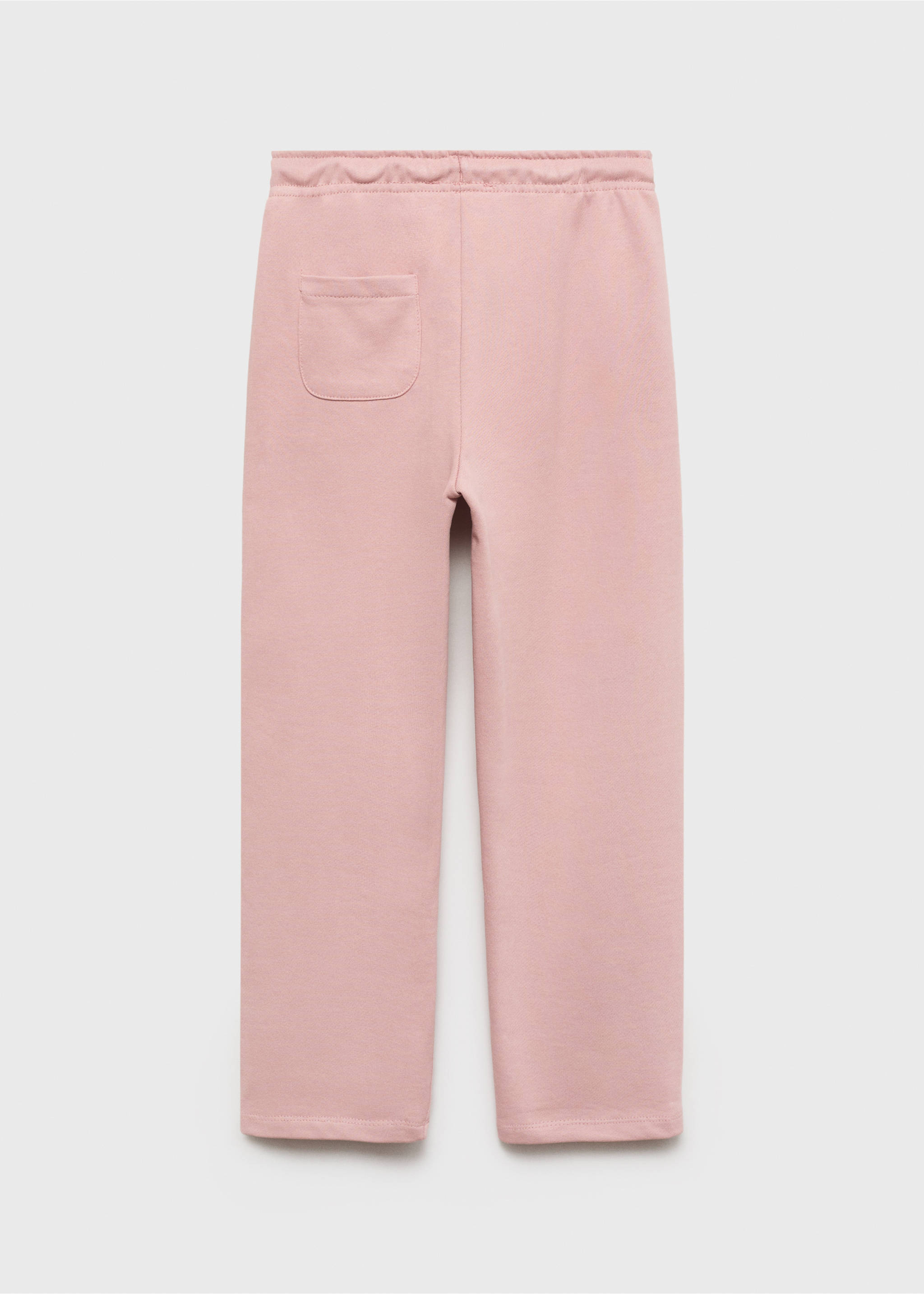 Cotton joggers with elastic waist - Reverse of the article, Pink. Ref: 17043290-00.