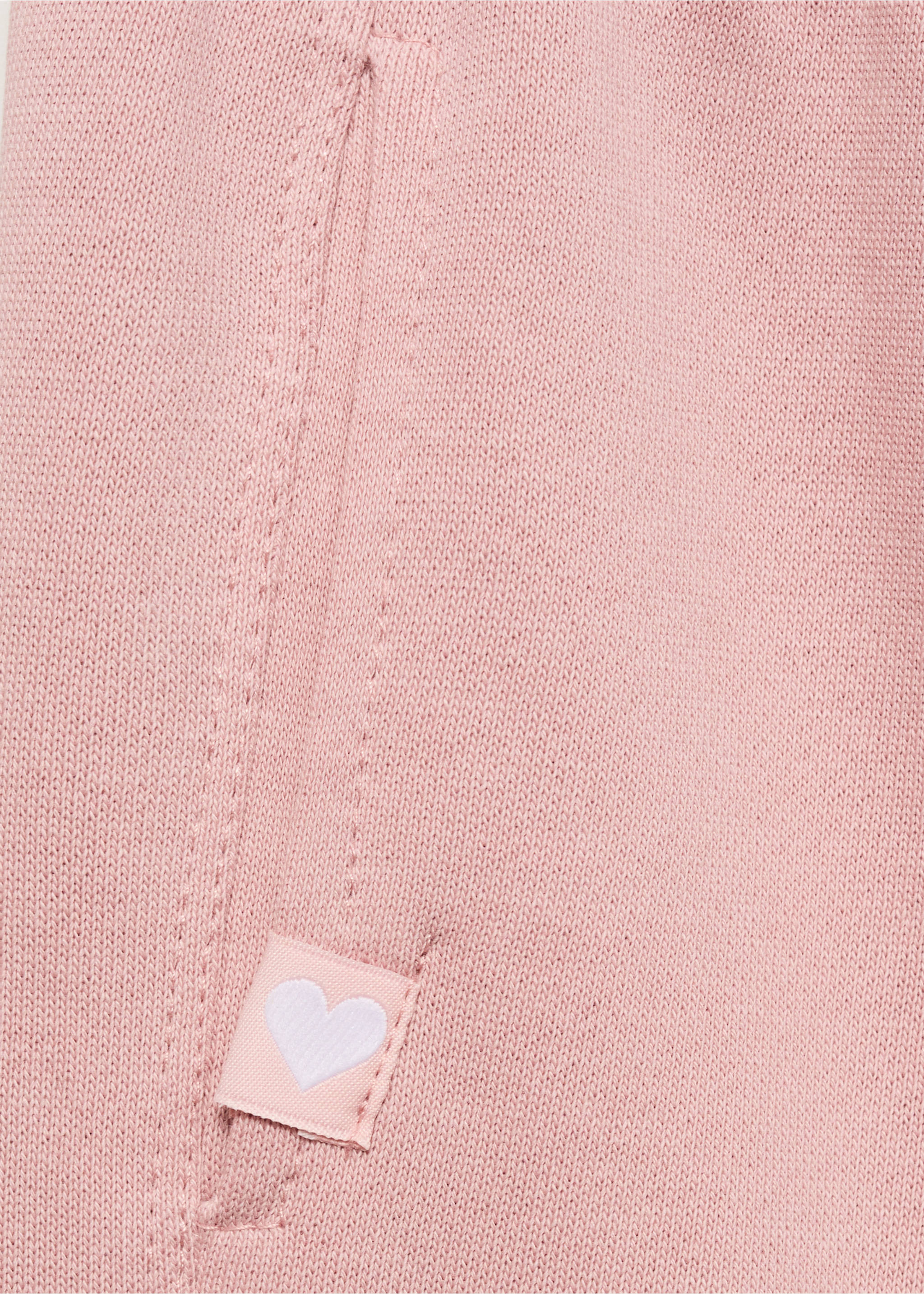 Cotton joggers with elastic waist - Details of the article 8, Pink. Ref: 17043290-00.