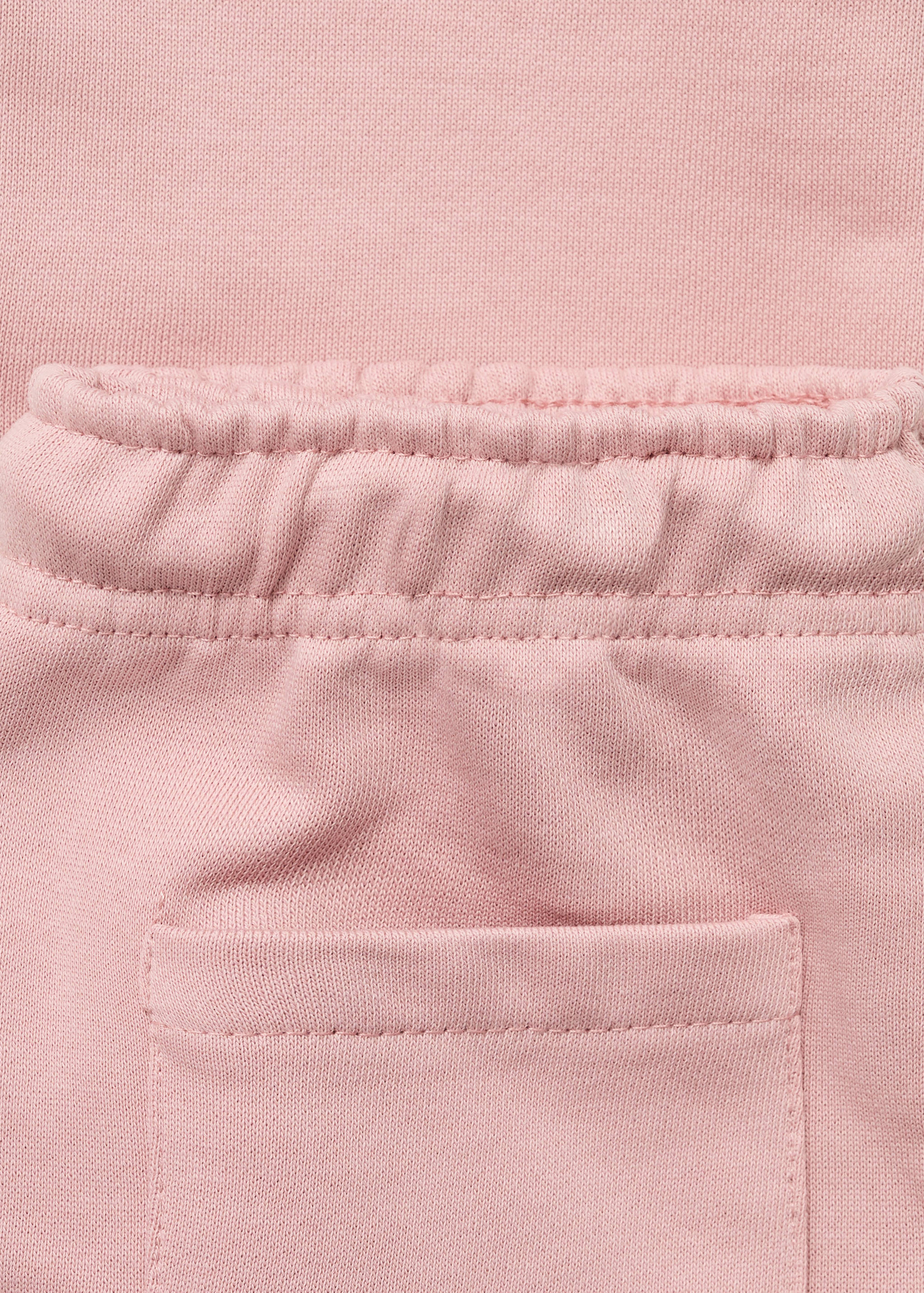 Cotton joggers with elastic waist - Details of the article 0
