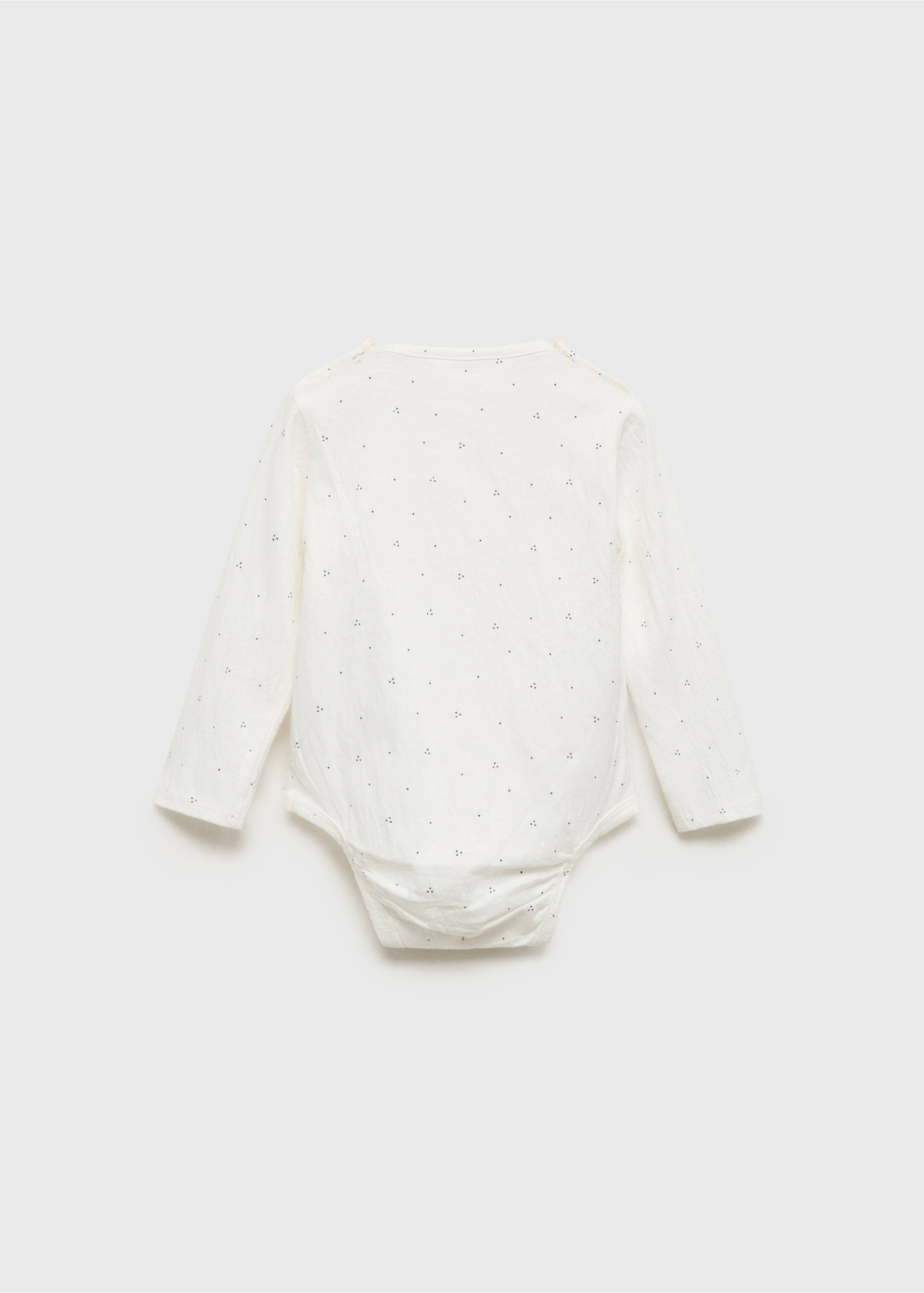 Printed cotton body - Reverse of the article, Off White. Ref: 17043292-00.