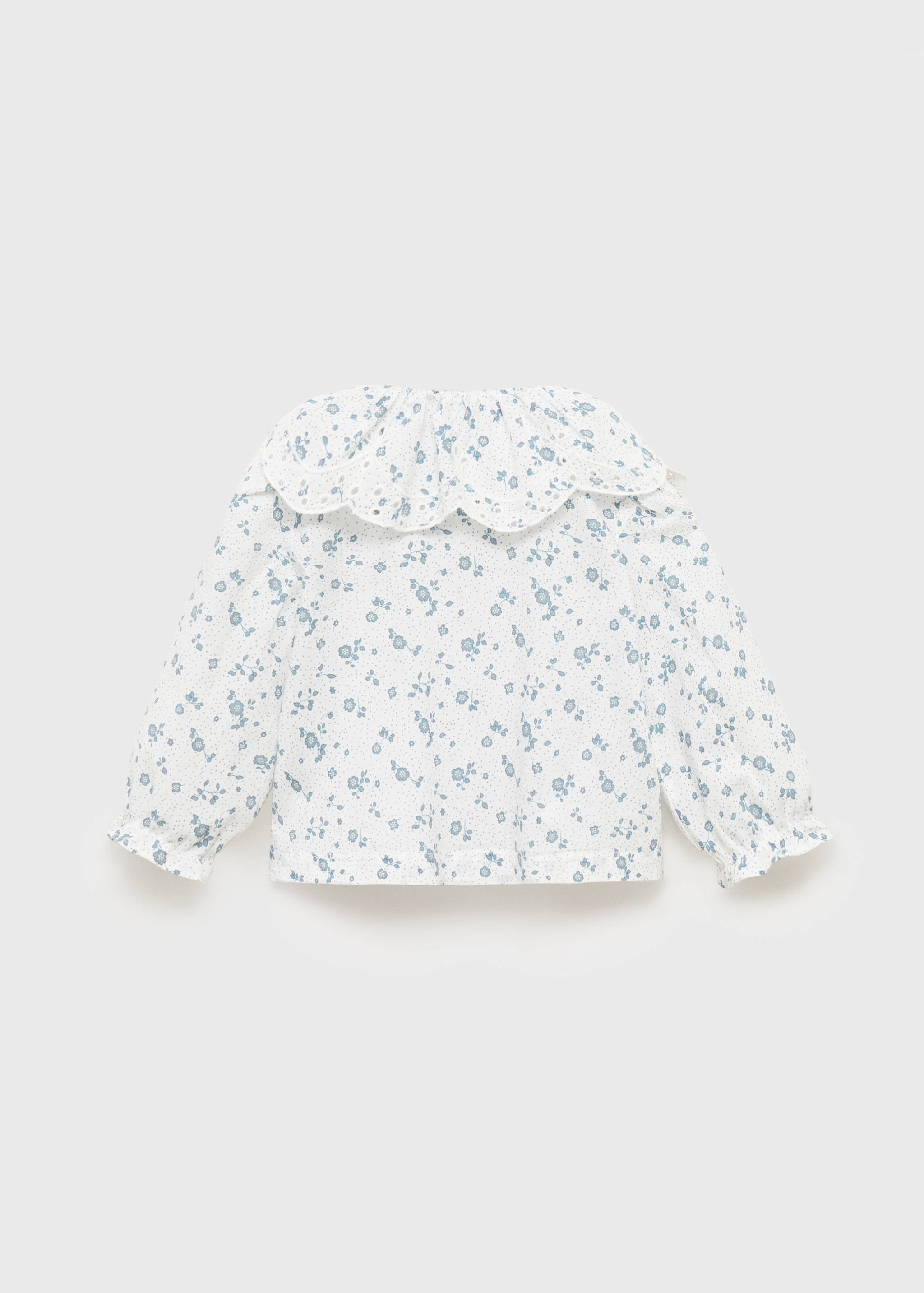 Geborduurde blouse met peterpanboord - Achterkant van het artikel
