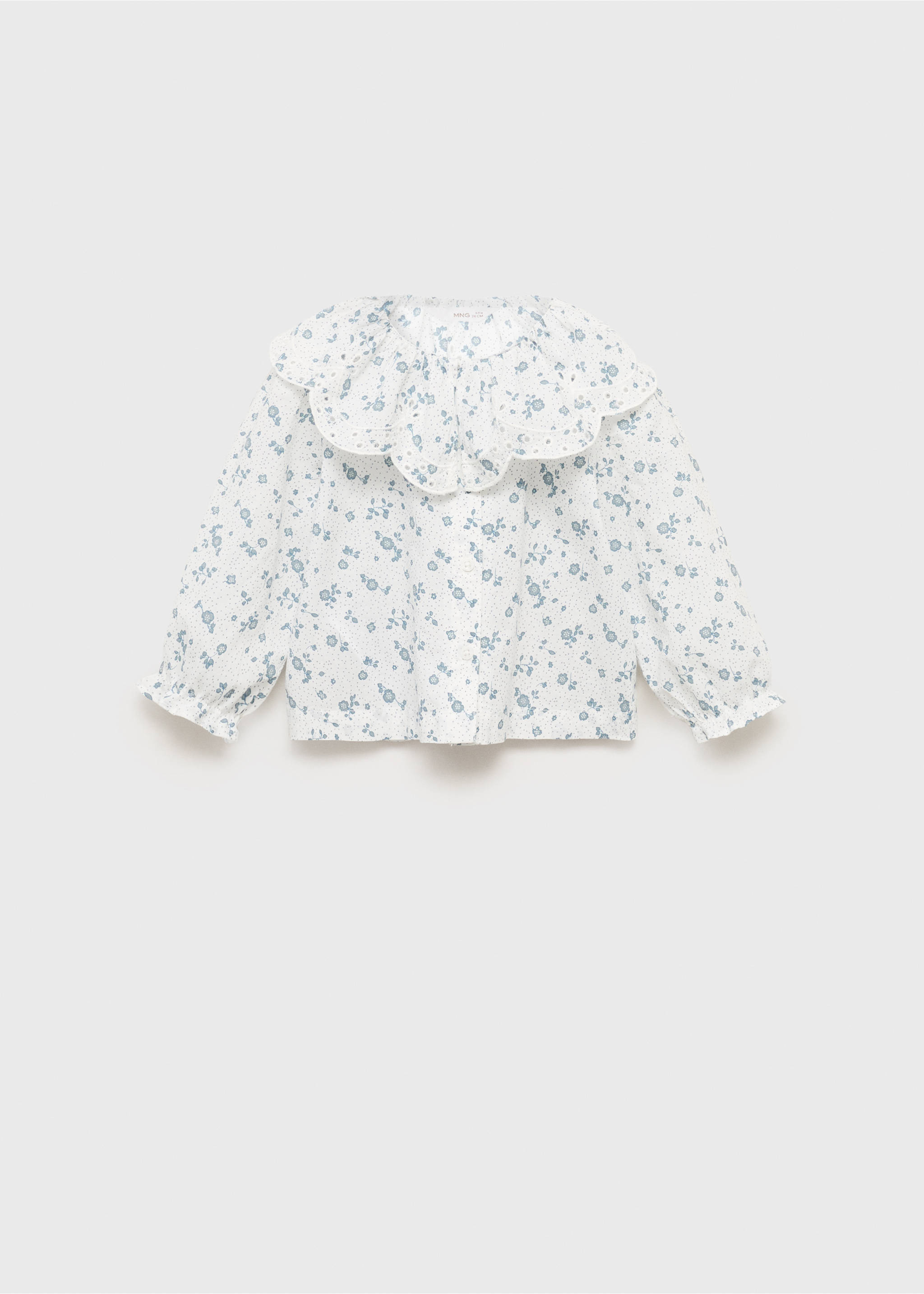Blouse col Claudine broderie - Article sans modèle, Blanc cassé. Ref: 17043295-00.