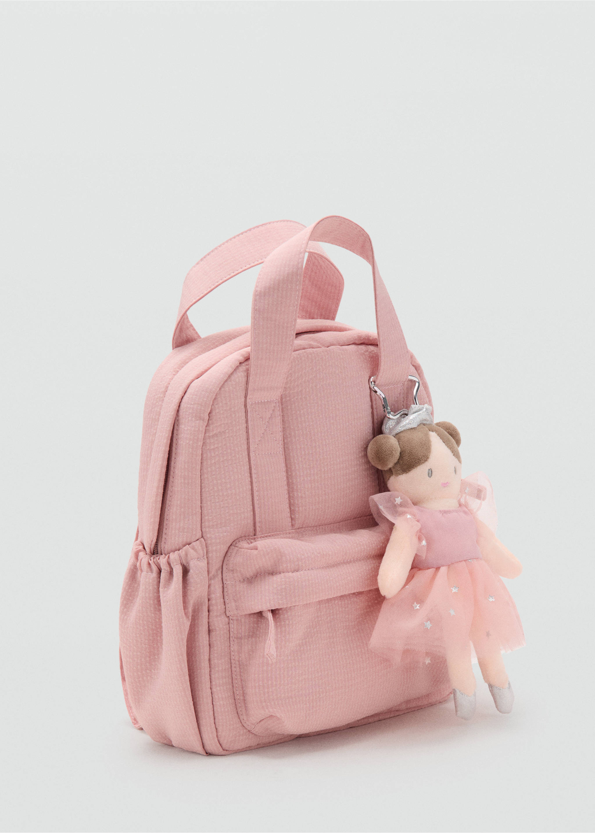 Charm-Rucksack Ballet - Mittlere Ansicht, Zartrosa. Ref: 17043298-00.