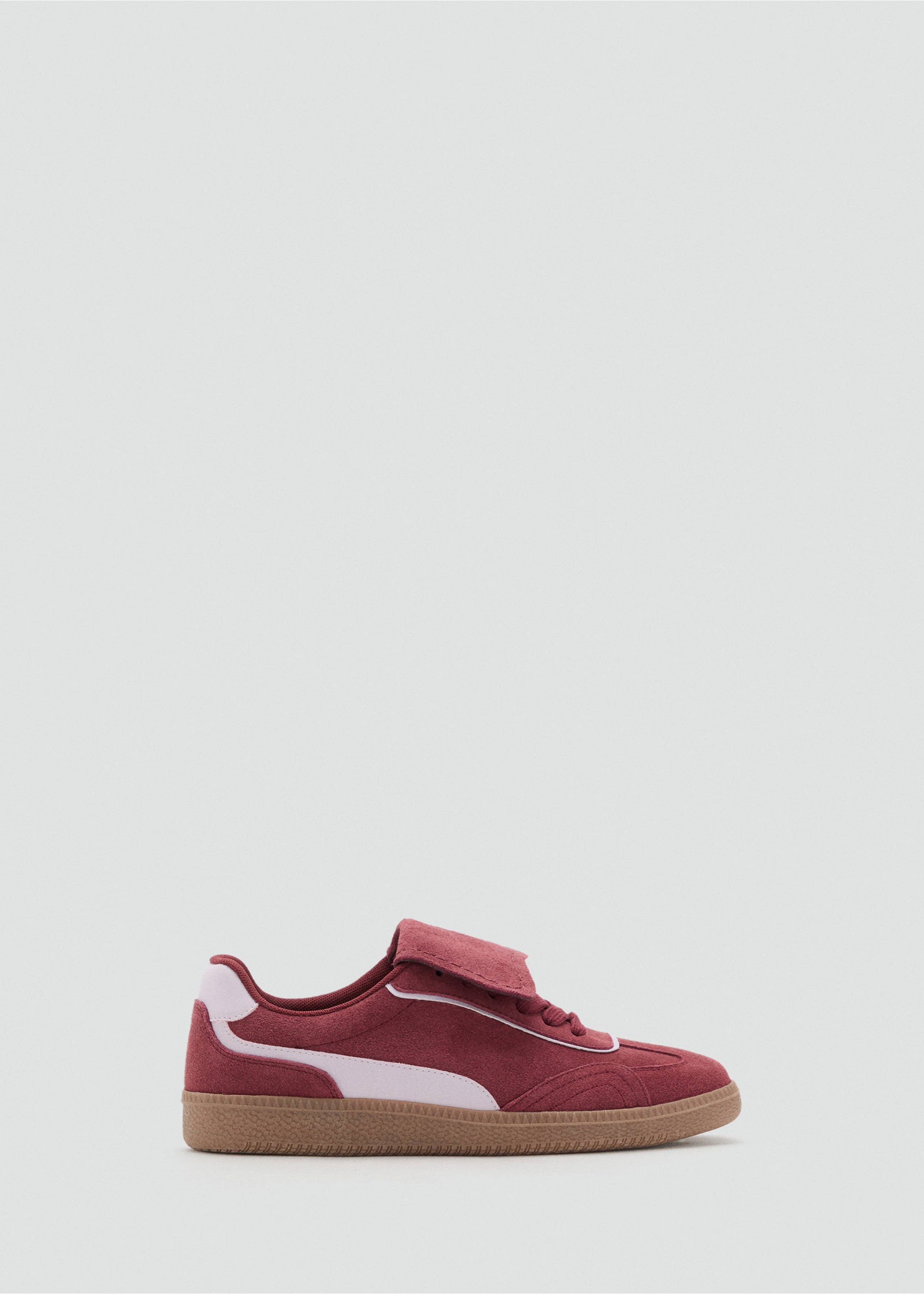 Combined suede leather sneakers - Article without model, Burgundy. Ref: 17043301-00.