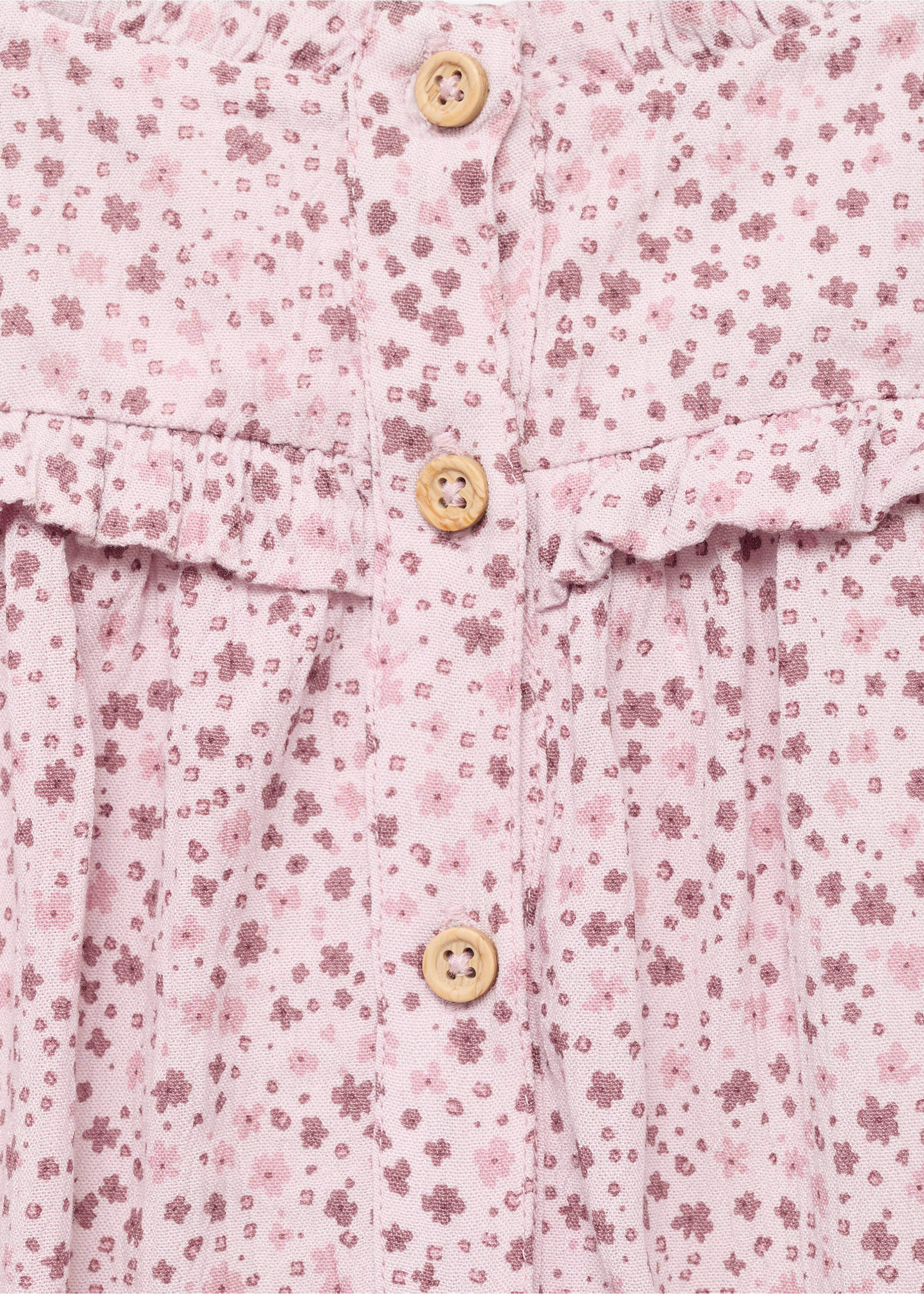 Printed dress and nappy cover - Details of the article 0, Pink. Ref: 17043303-00.