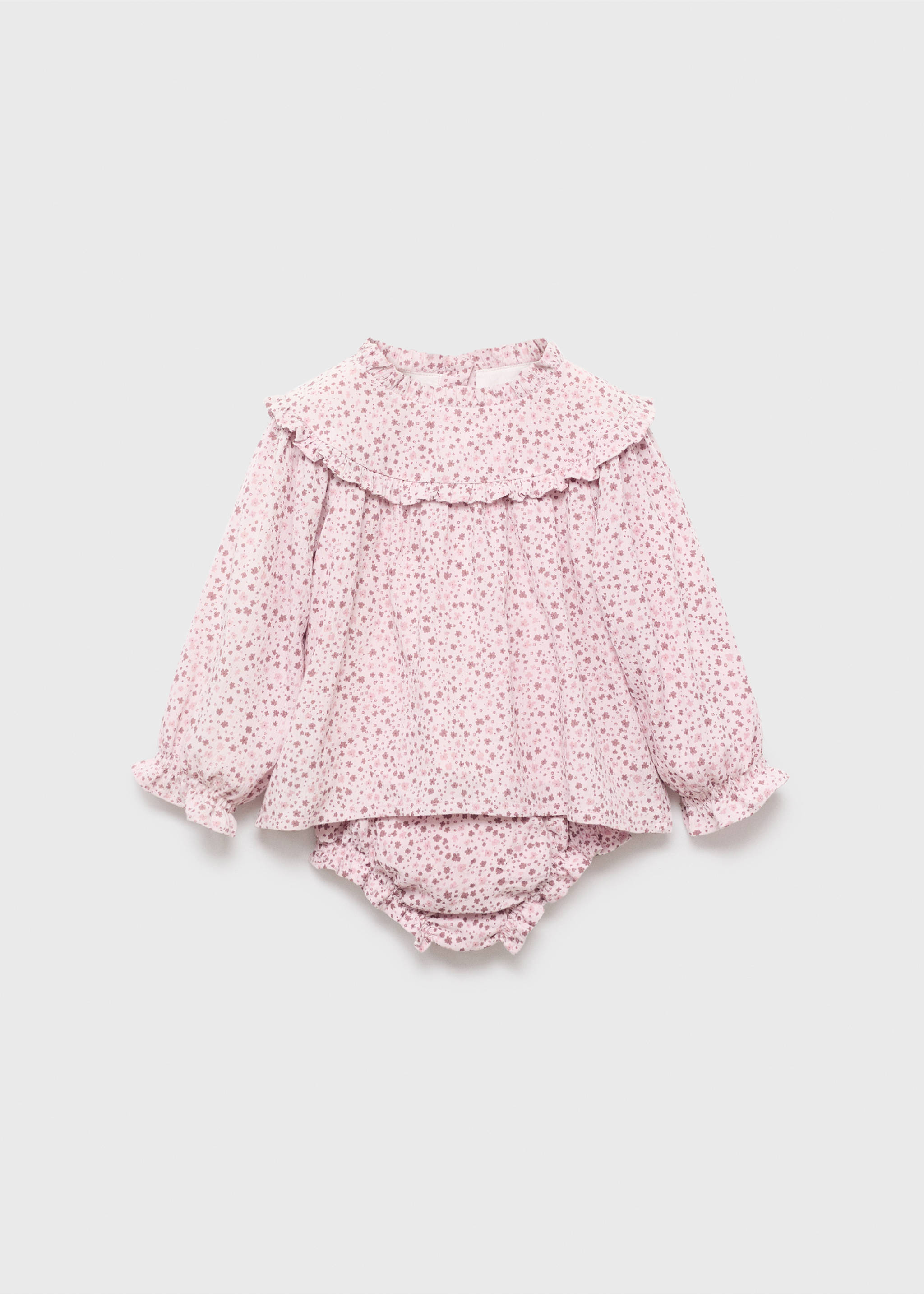 Printed dress and nappy cover - Article without model, Pink. Ref: 17043303-00.
