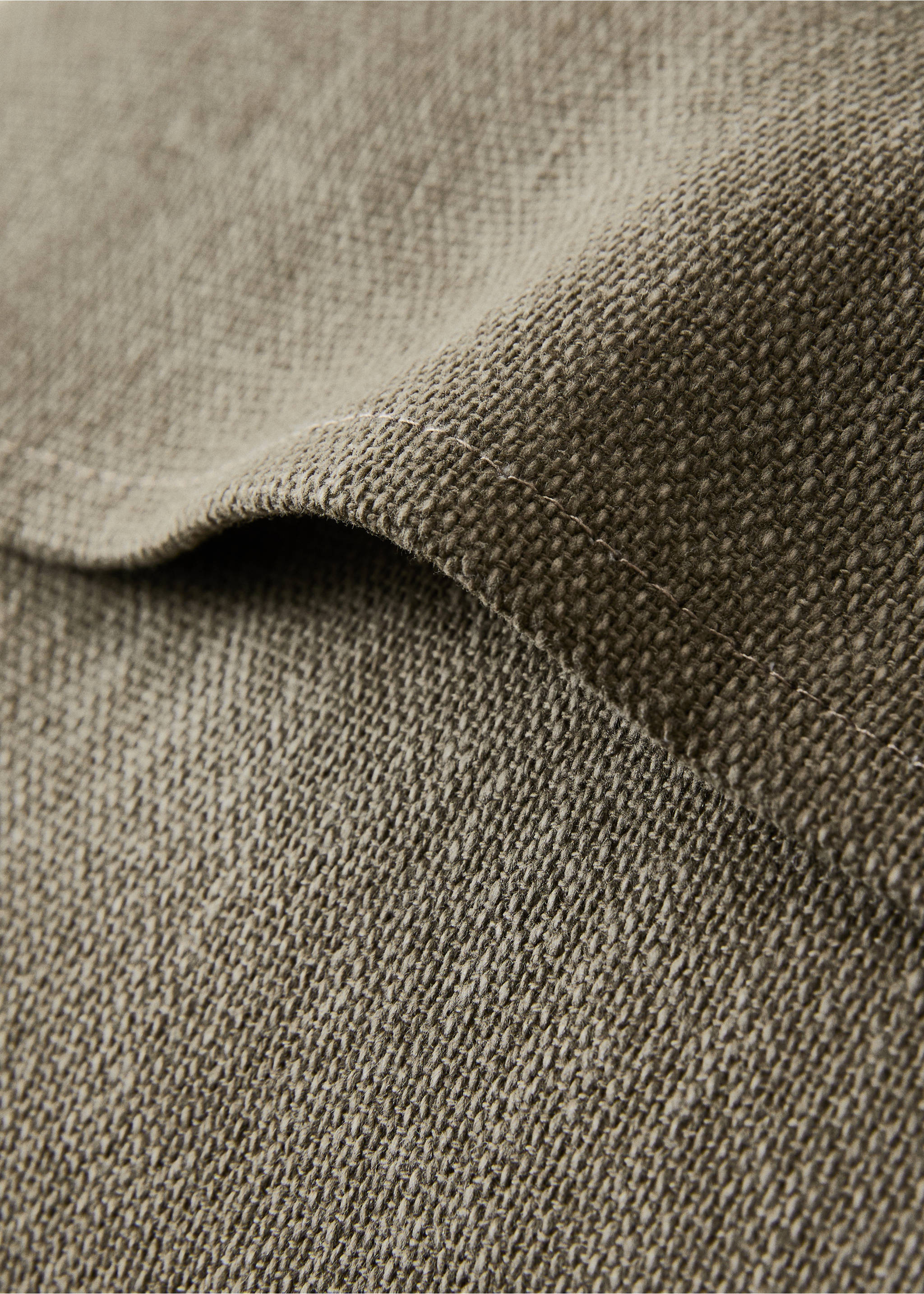 Paspelierter Kissenbezug 45 x 45 cm - Detail des Artikels 3, Grün. Ref: 17043310-00.