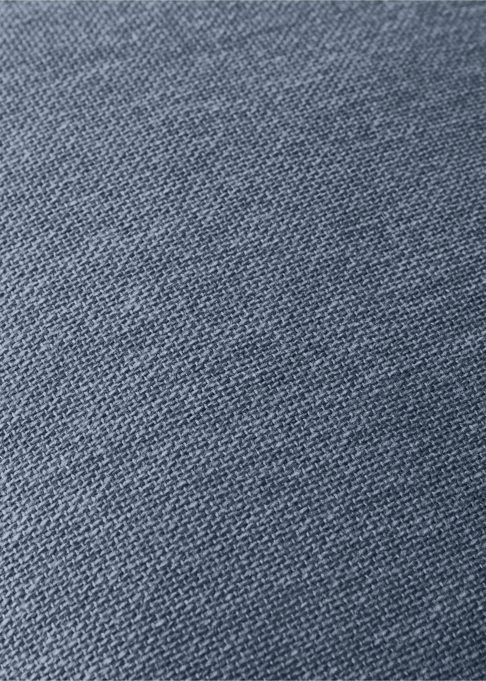 Paspelierter Kissenbezug 45 x 45 cm - Detail des Artikels 3, Tintenblau. Ref: 17043310-00.