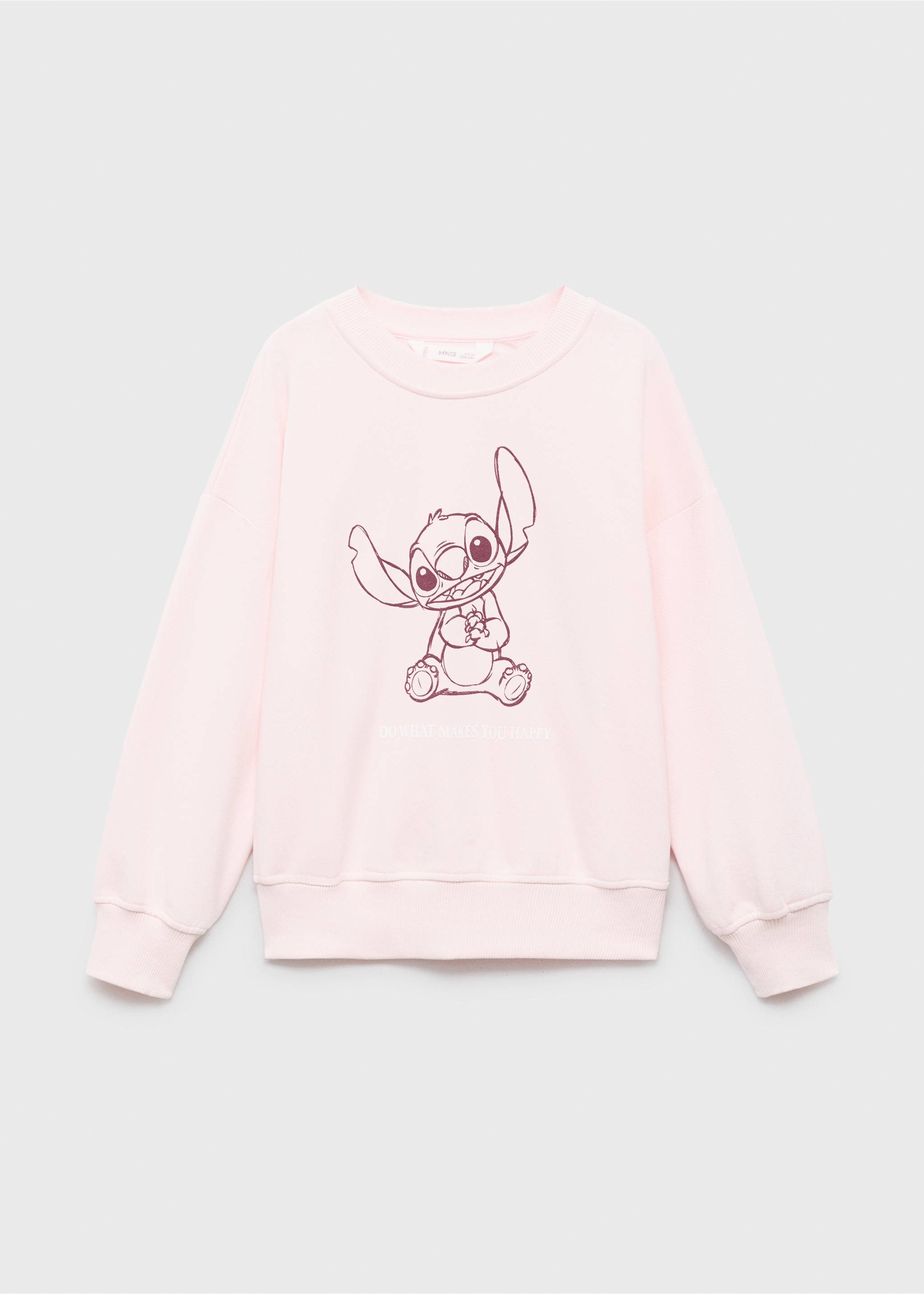 Lilo and Stitch sweatshirt - Article without model, Pink. Ref: 17043319-00.