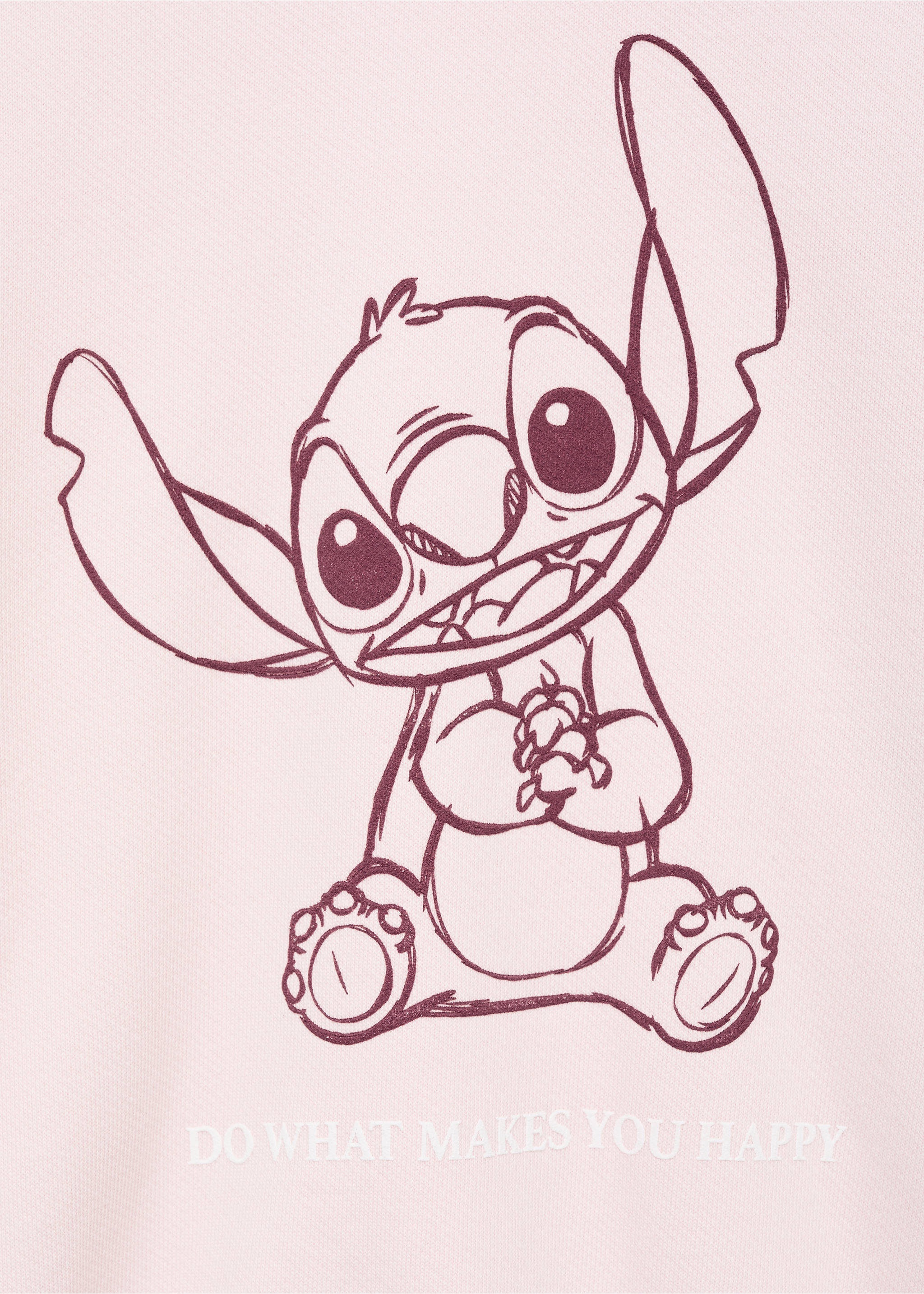 Lilo and Stitch sweatshirt - Details of the article 8, Pink. Ref: 17043319-00.