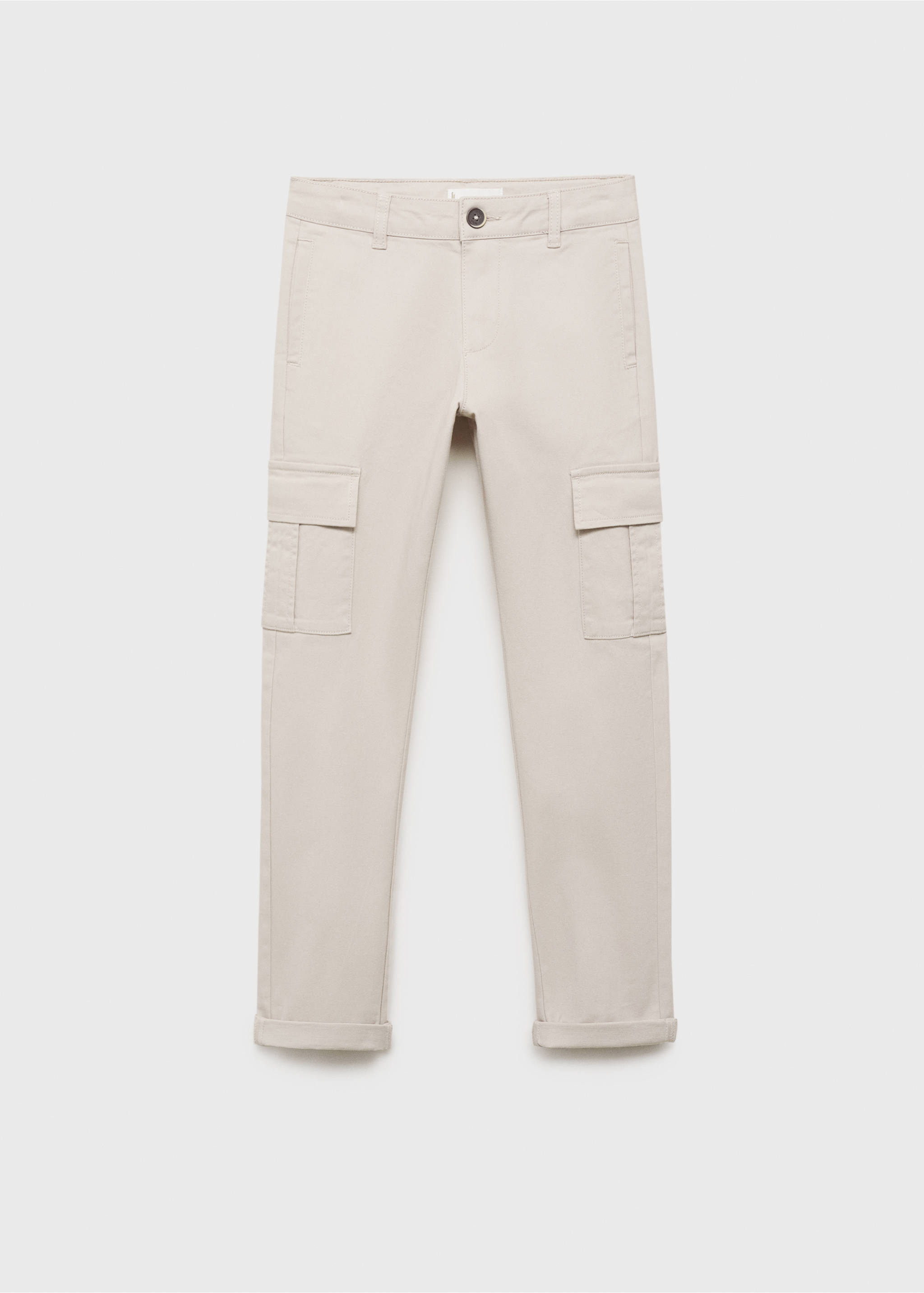 Cargohose aus Baumwolle - Artikel ohne Model, Eisgrau. Ref: 17043792-00.