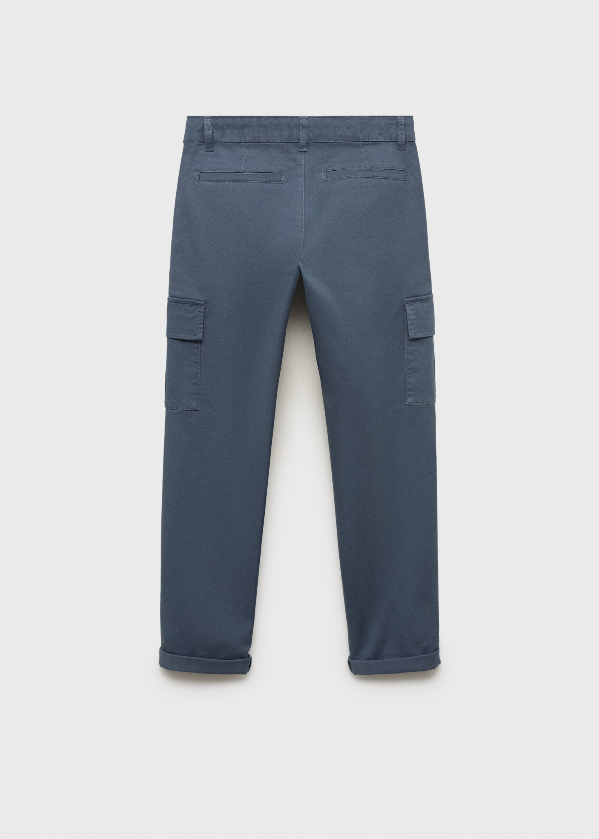 Cargohose aus Baumwolle - Rückseite des Artikels, Blau. Ref: 17043792-00.