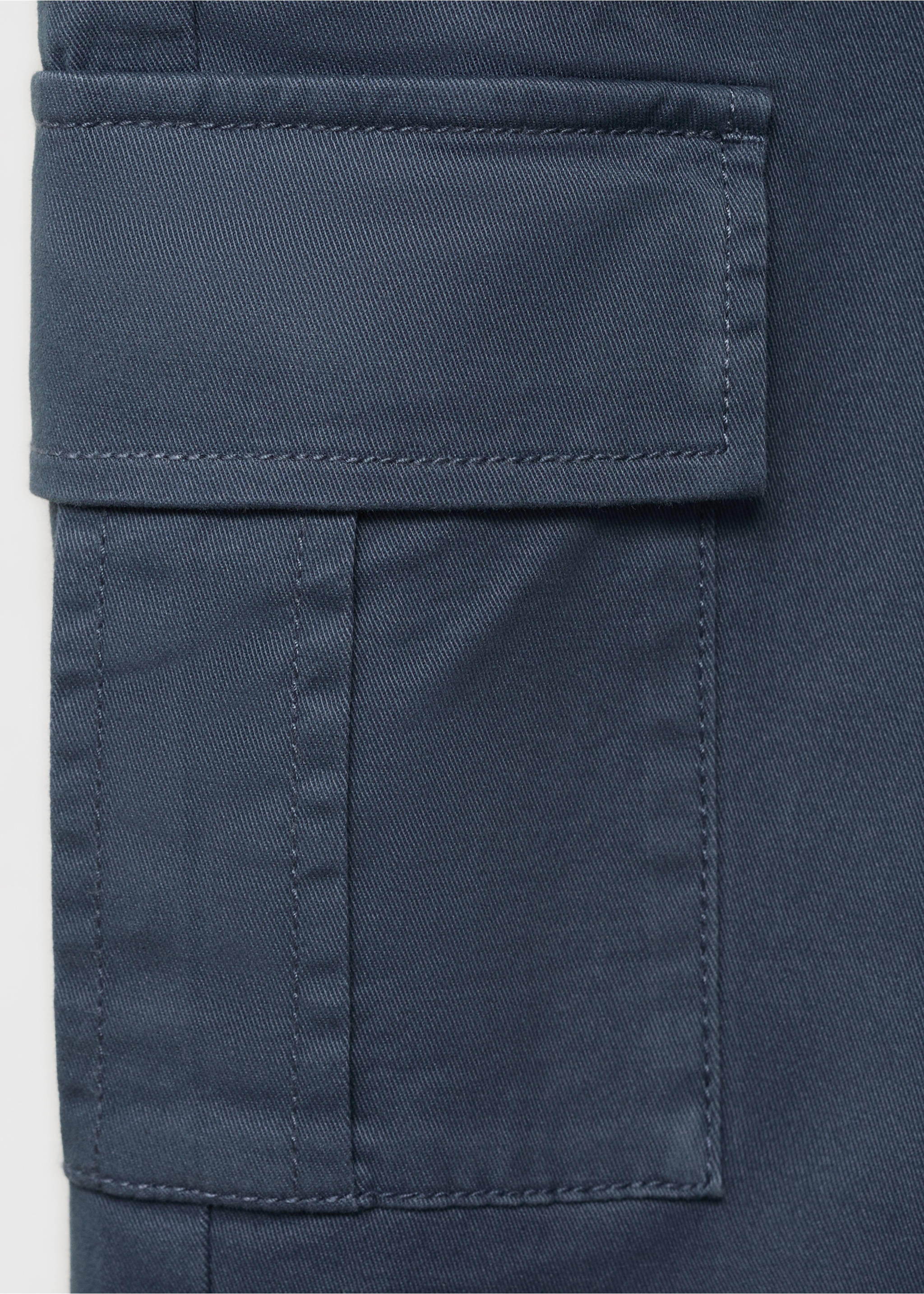 Cargohose aus Baumwolle - Detail des Artikels 0, Blau. Ref: 17043792-00.