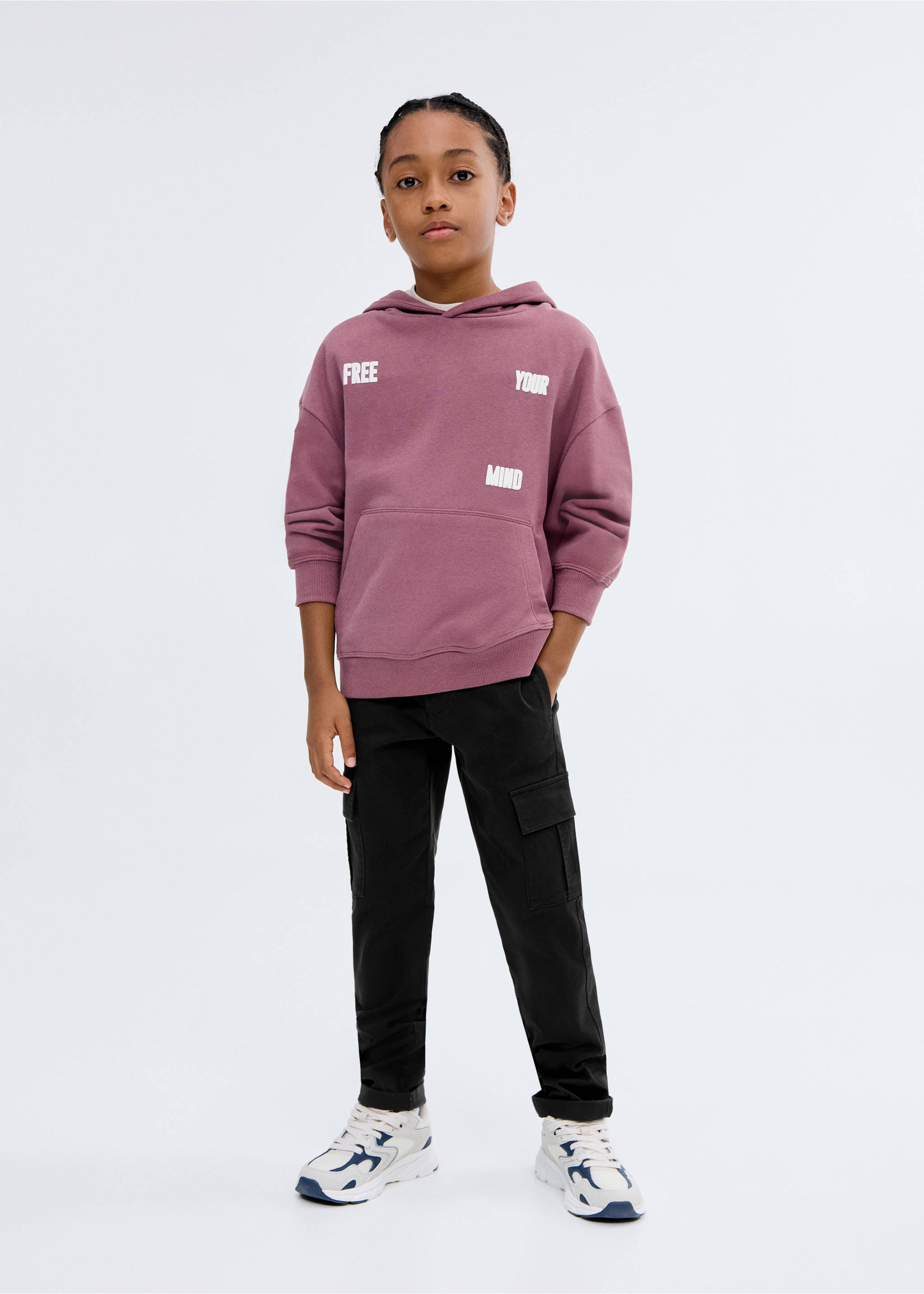 Cargohose aus Baumwolle - Allgemeine Ansicht, Schwarz. Ref: 17043792-00.