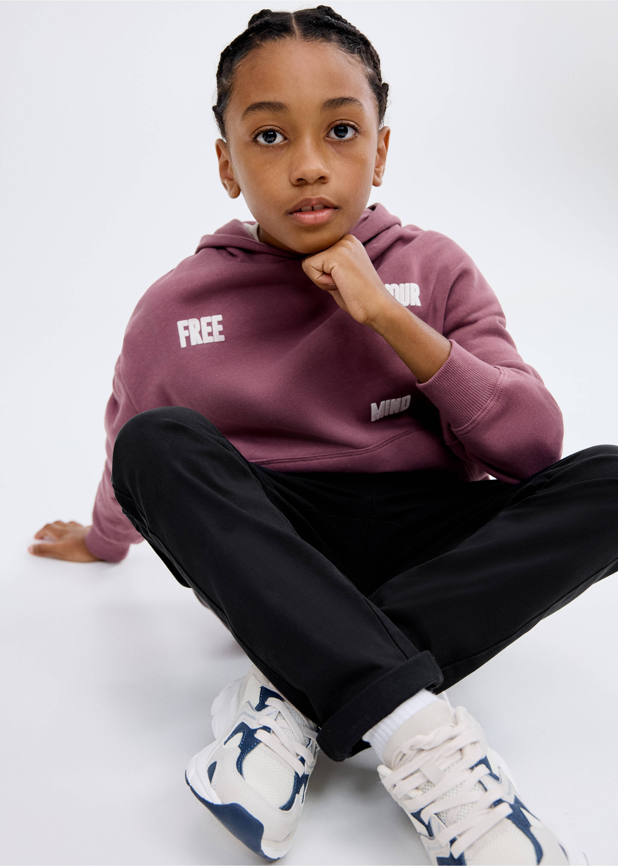 Cargohose aus Baumwolle - Mittlere Ansicht, Schwarz. Ref: 17043792-00.