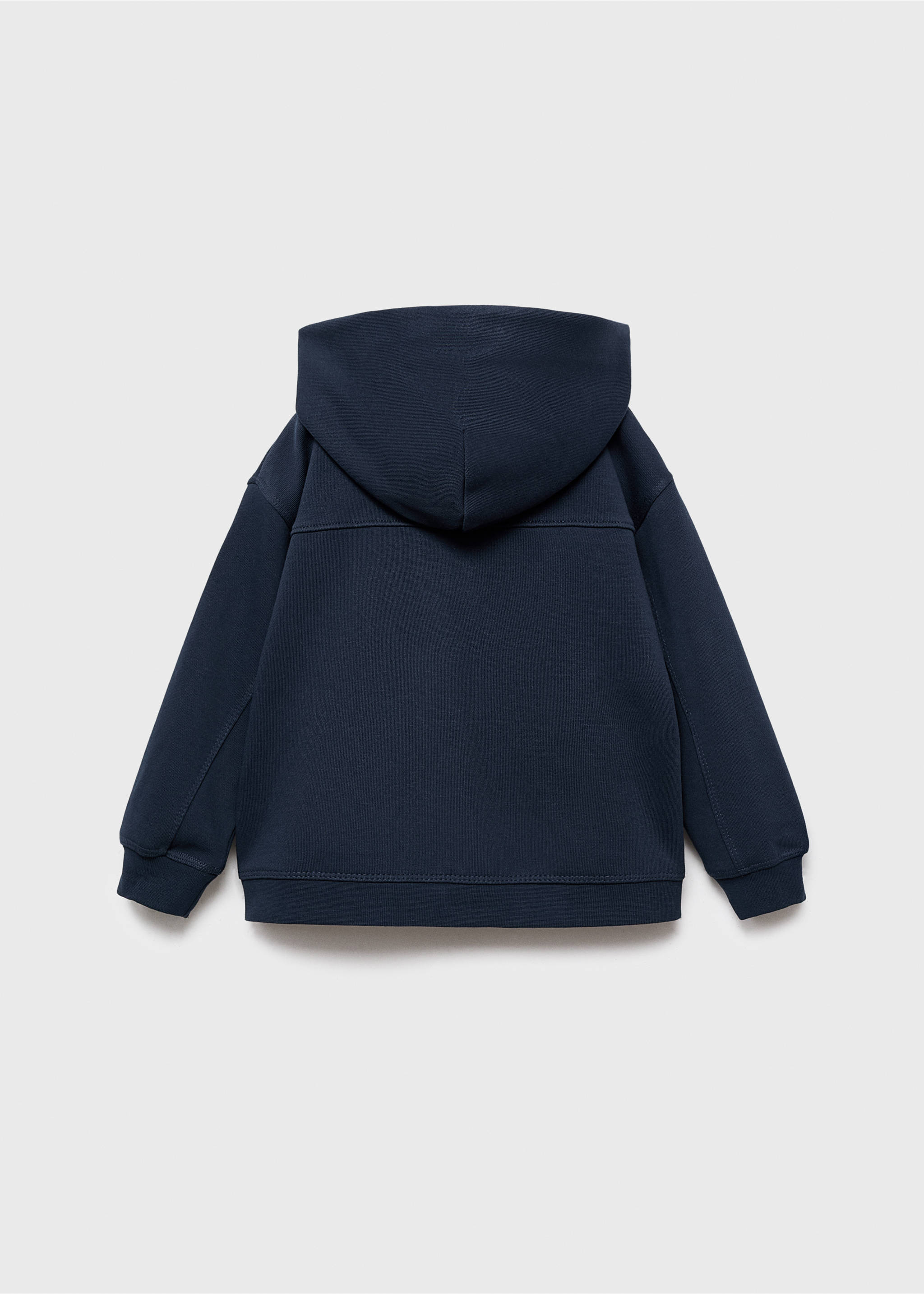 Katoenen hoodie - Detail van het artikel 8, Marineblauw. Ref: 17043796-00.