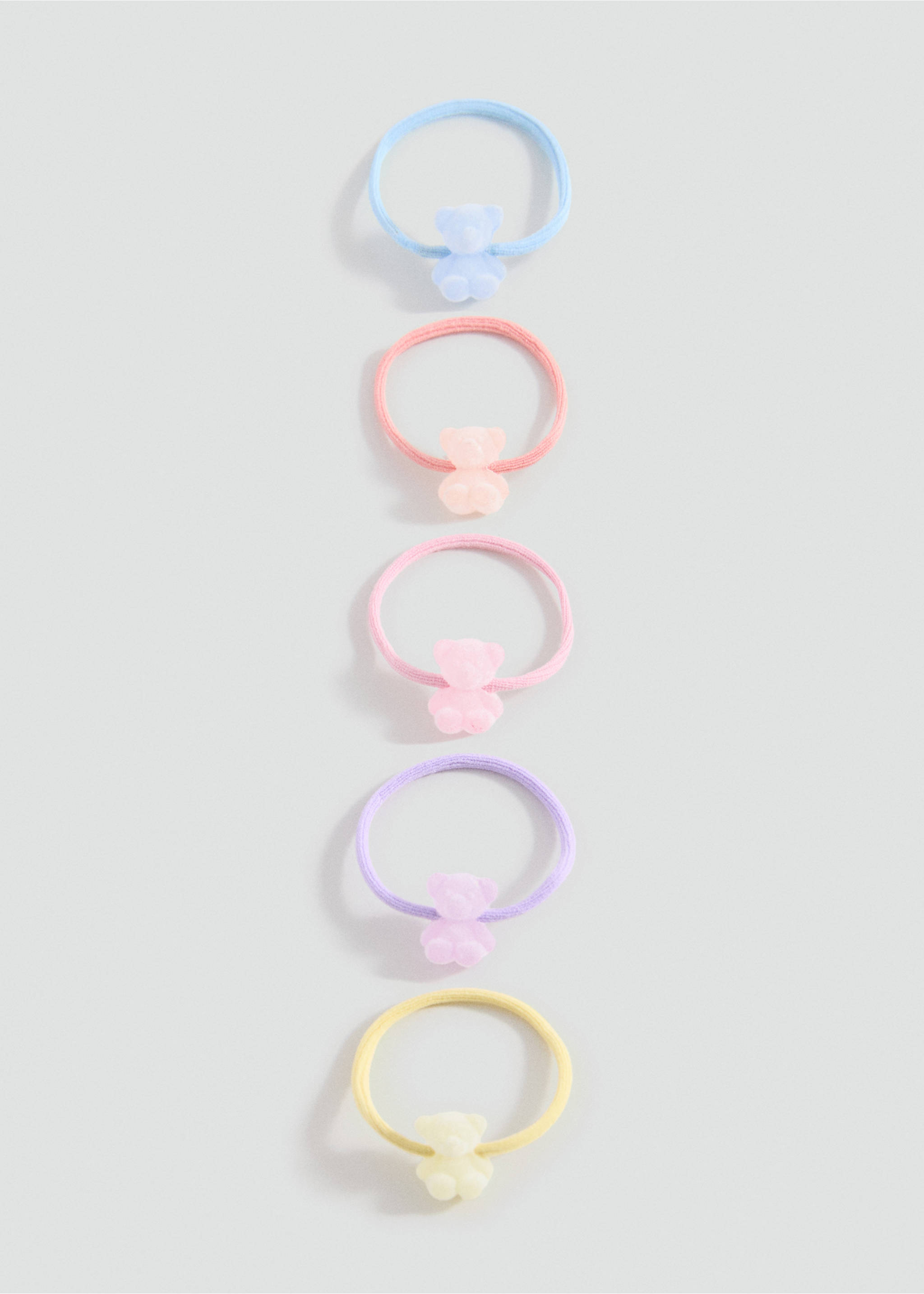 5er-Pack Haargummis - Artikel ohne Model, Zartrosa. Ref: 17043811-00.