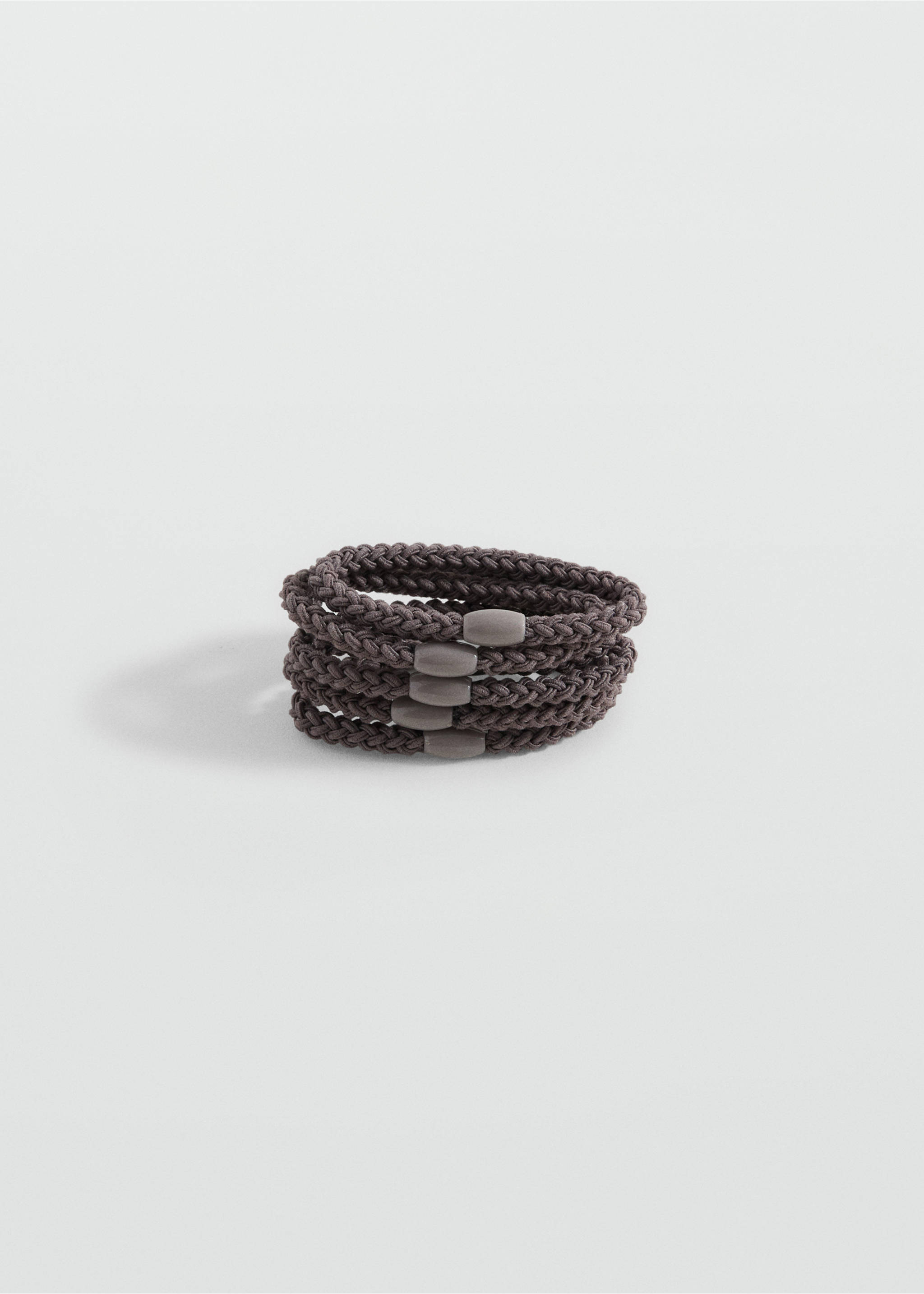 Pack 6 hair ties - Article without model, Brown. Ref: 17043821-00.