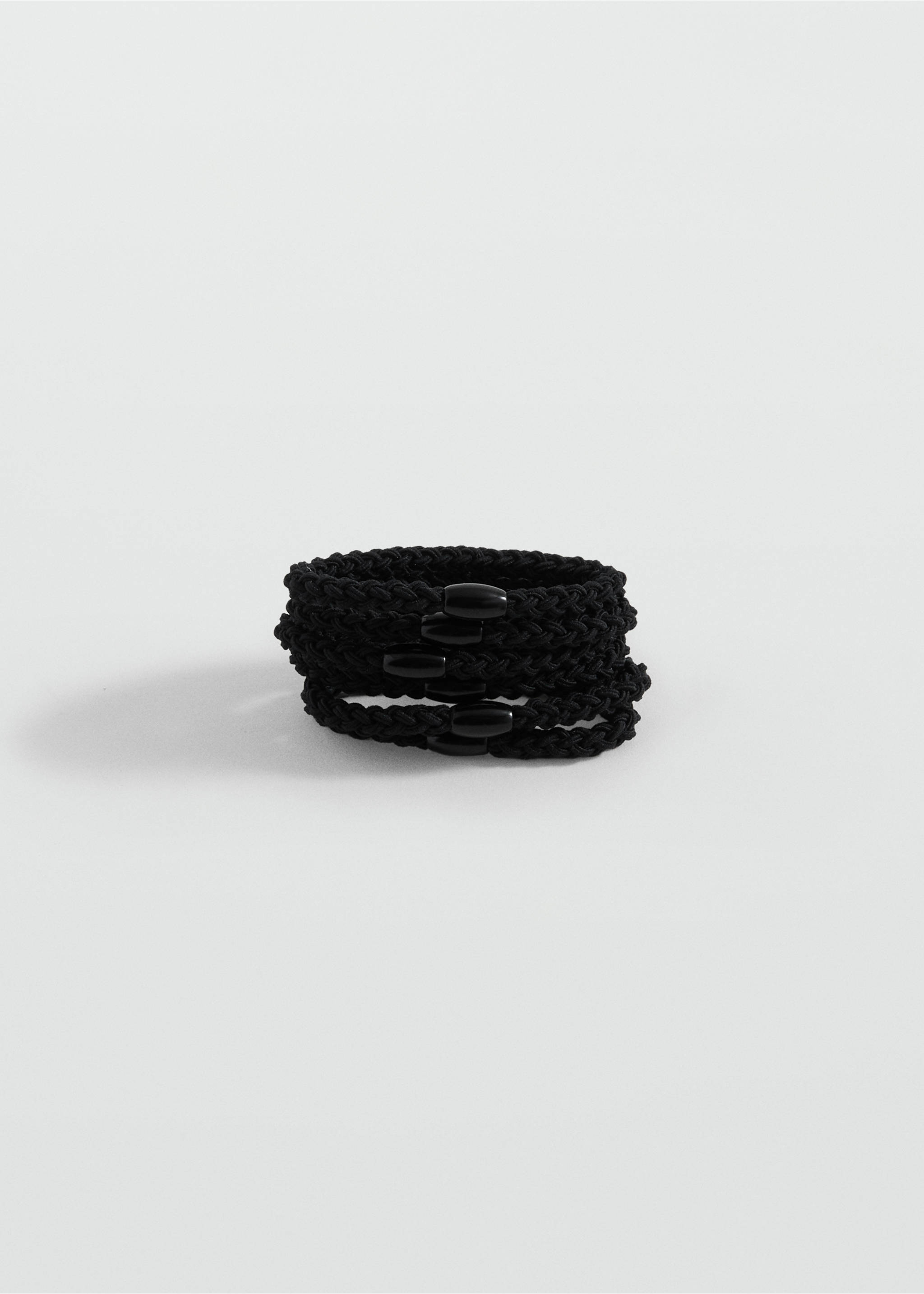 Pack 6 hair ties - Article without model, Black. Ref: 17043824-00.