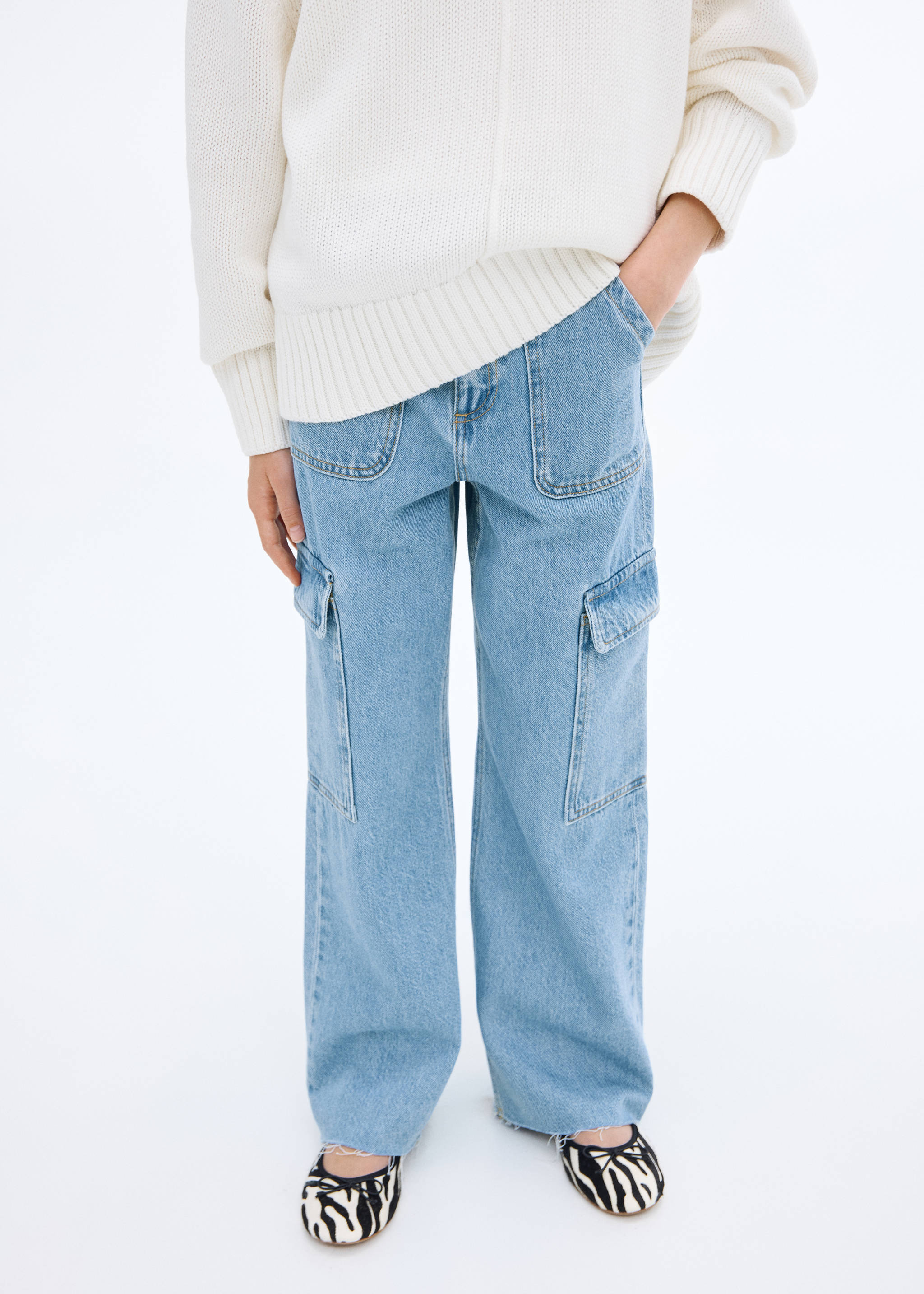 Straight Fit-Cargojeans - Detail des Artikels 3