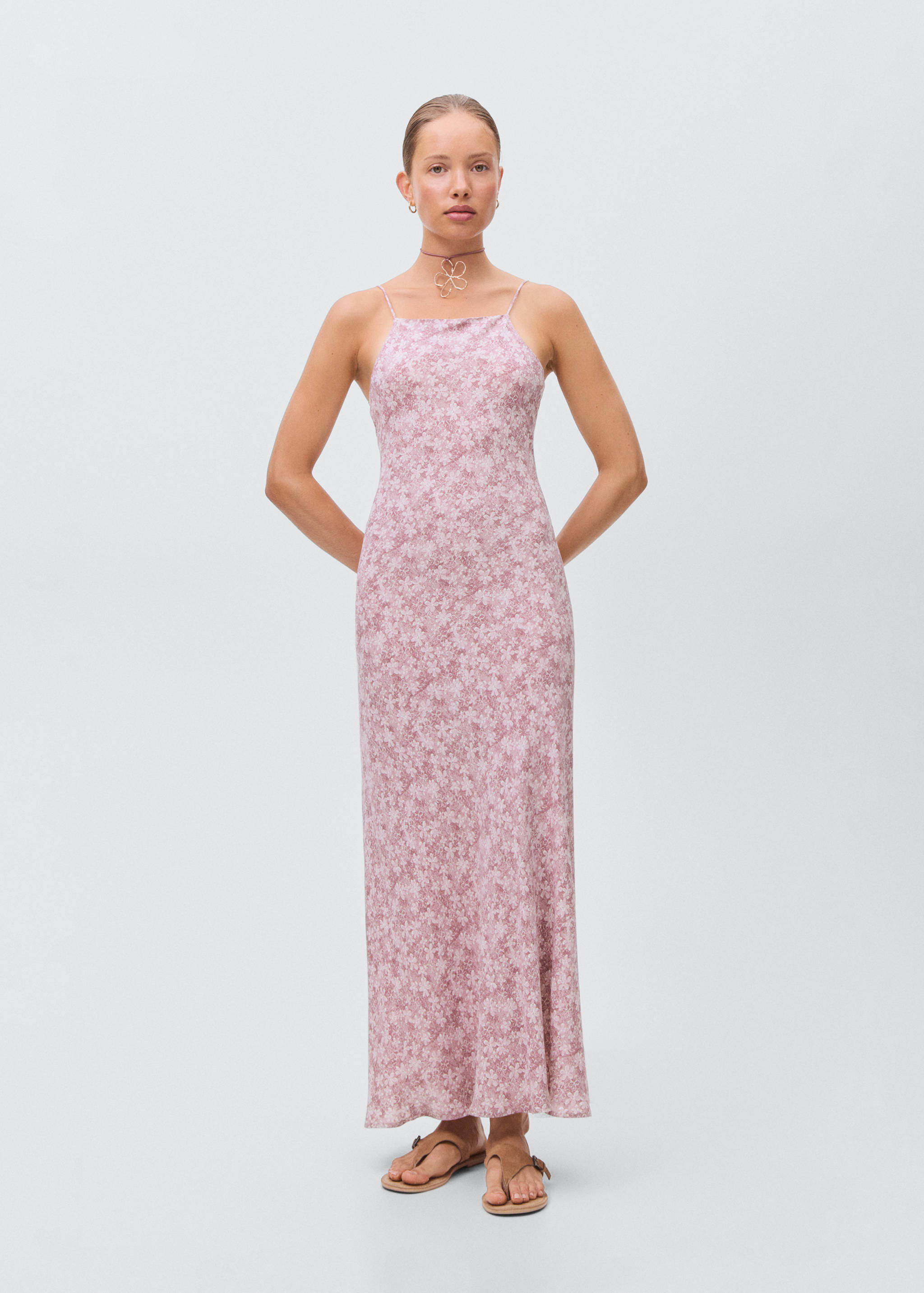 Robe longue à fleurs - Plan général