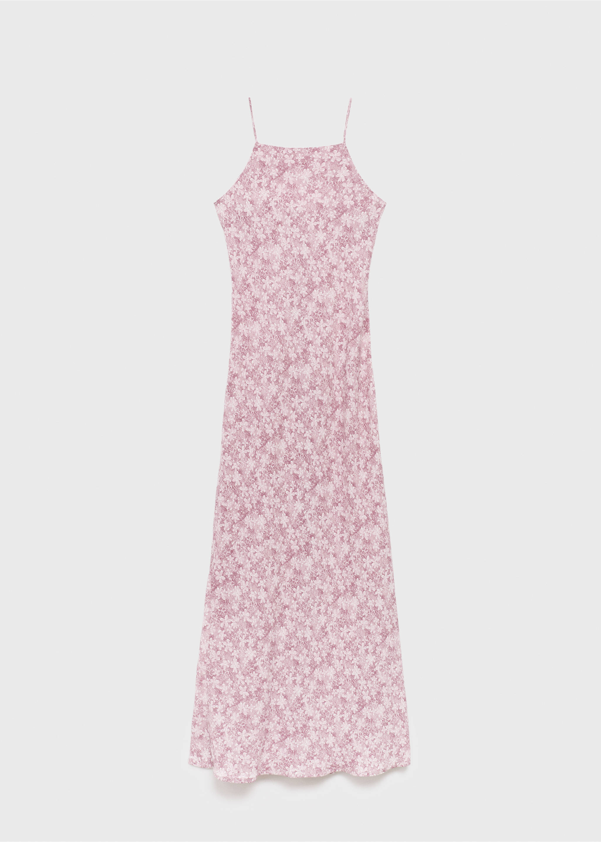 Long floral dress - Article without model, Pink. Ref: 17044079-00.