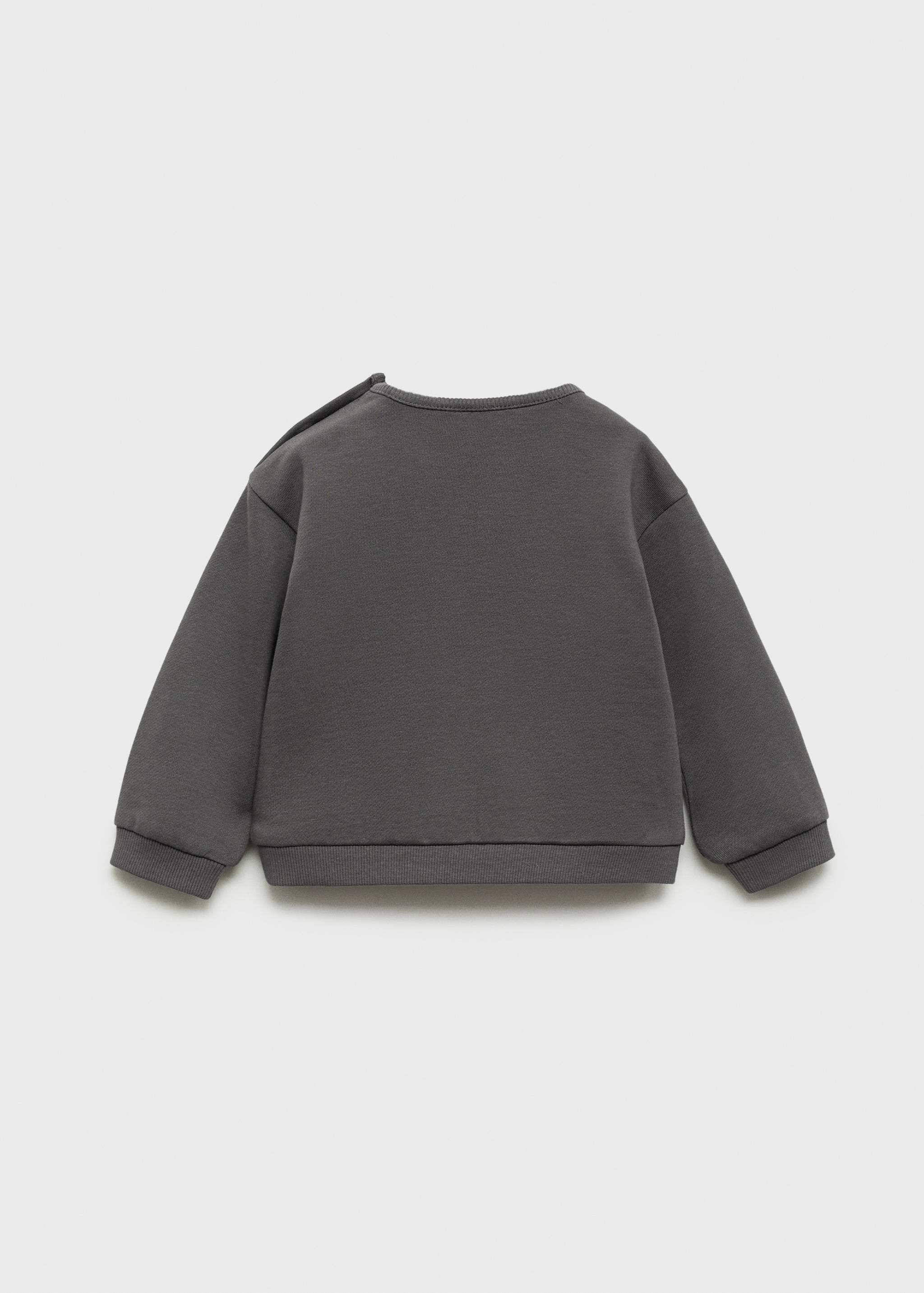 Sudadera algodón detalle bordado - Reverso del artículo