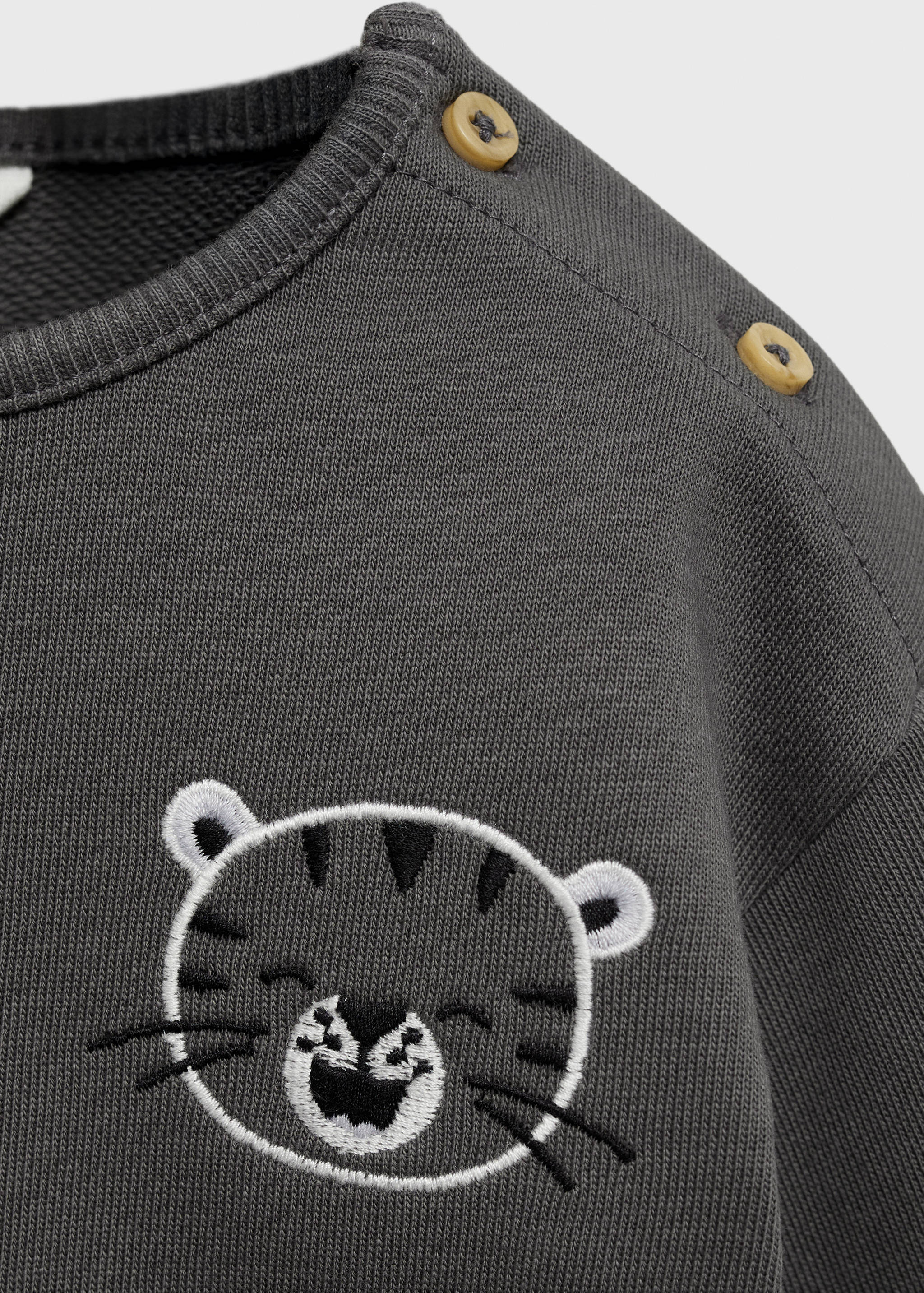 Sudadera algodón detalle bordado - Detalle del artículo 8