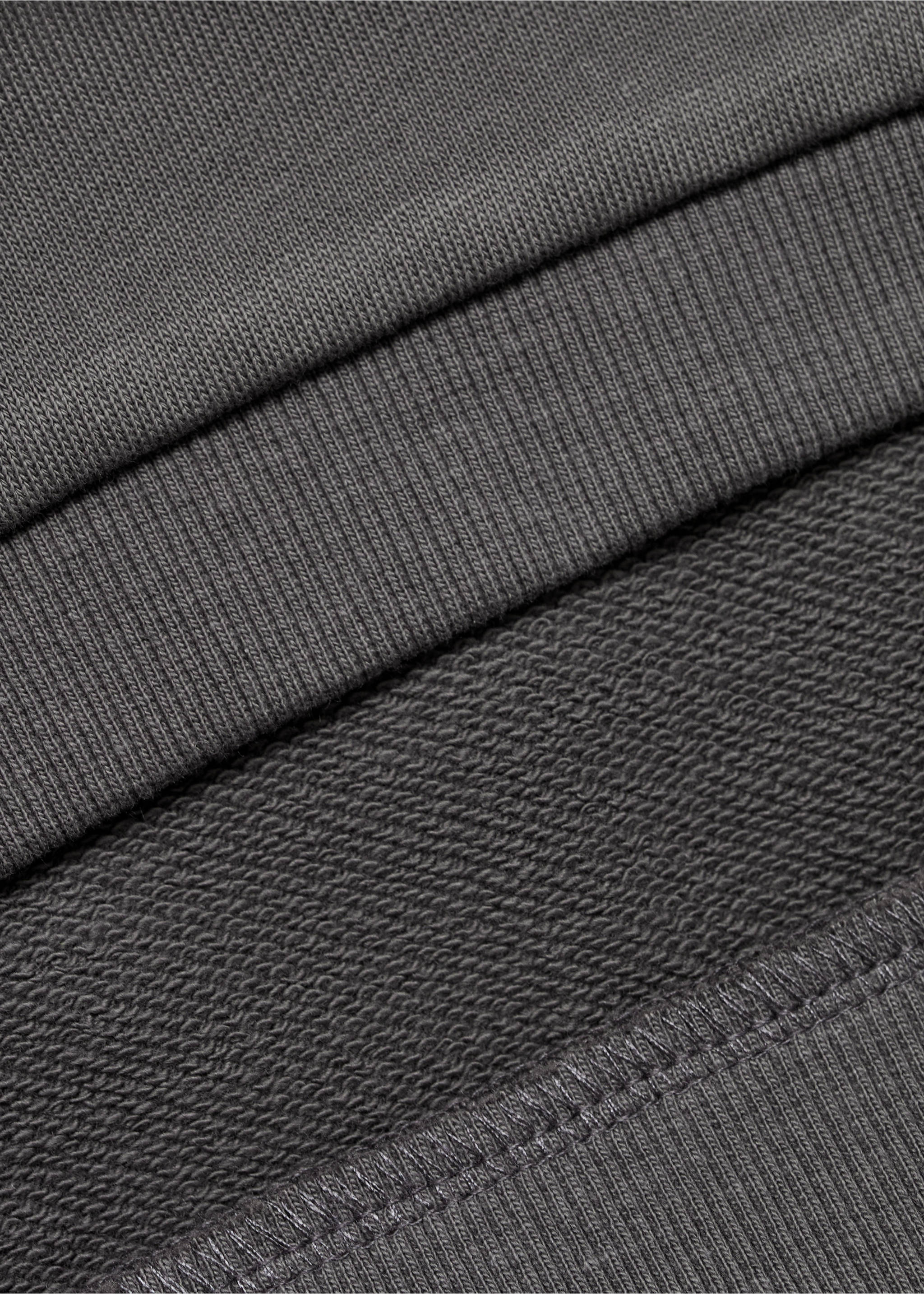 Sudadera algodón detalle bordado - Detalle del artículo 0, Gris antracita. Ref: 17044080-00.