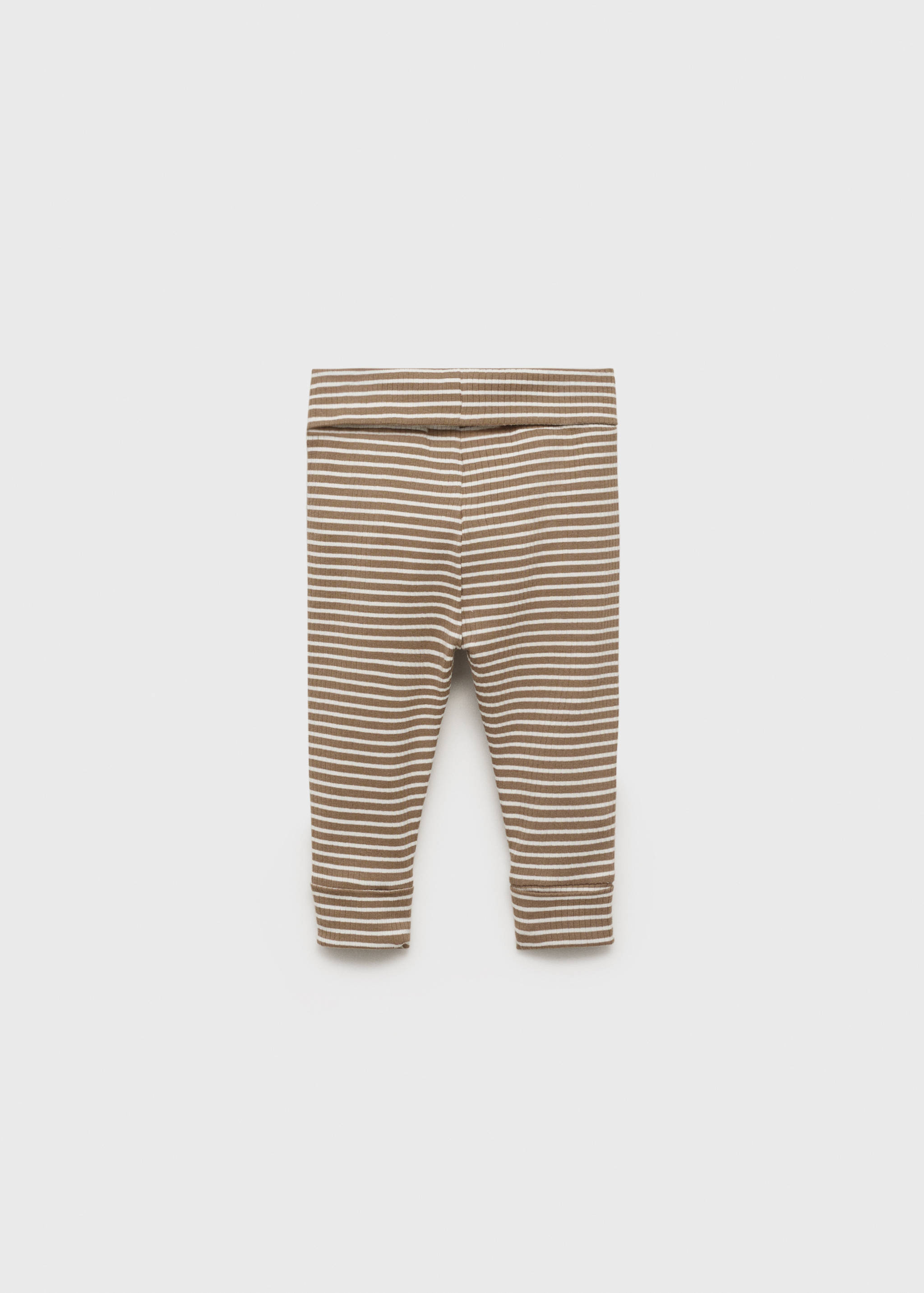 Stripped cotton leggings - Reverse of the article