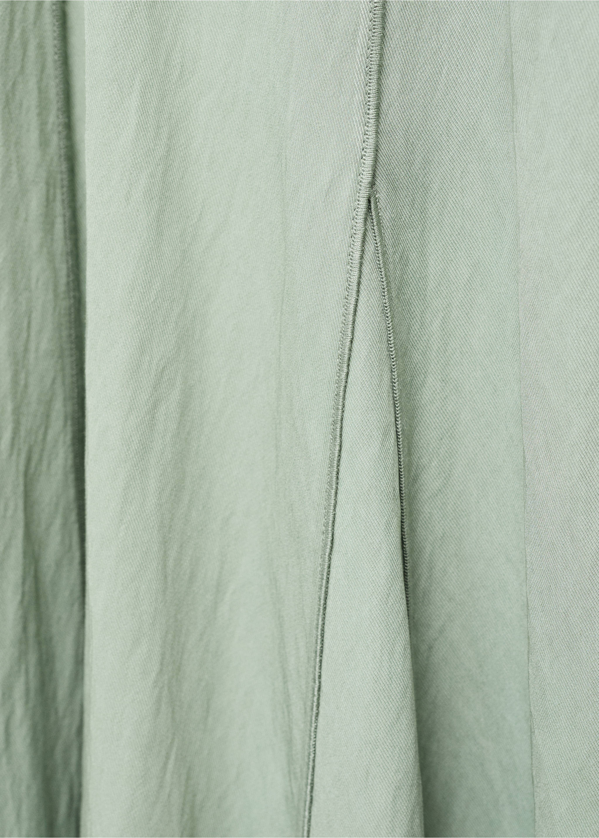 Robe col V avec coutures - Détail de l'article 0, Vert. Ref: 17044083-00.