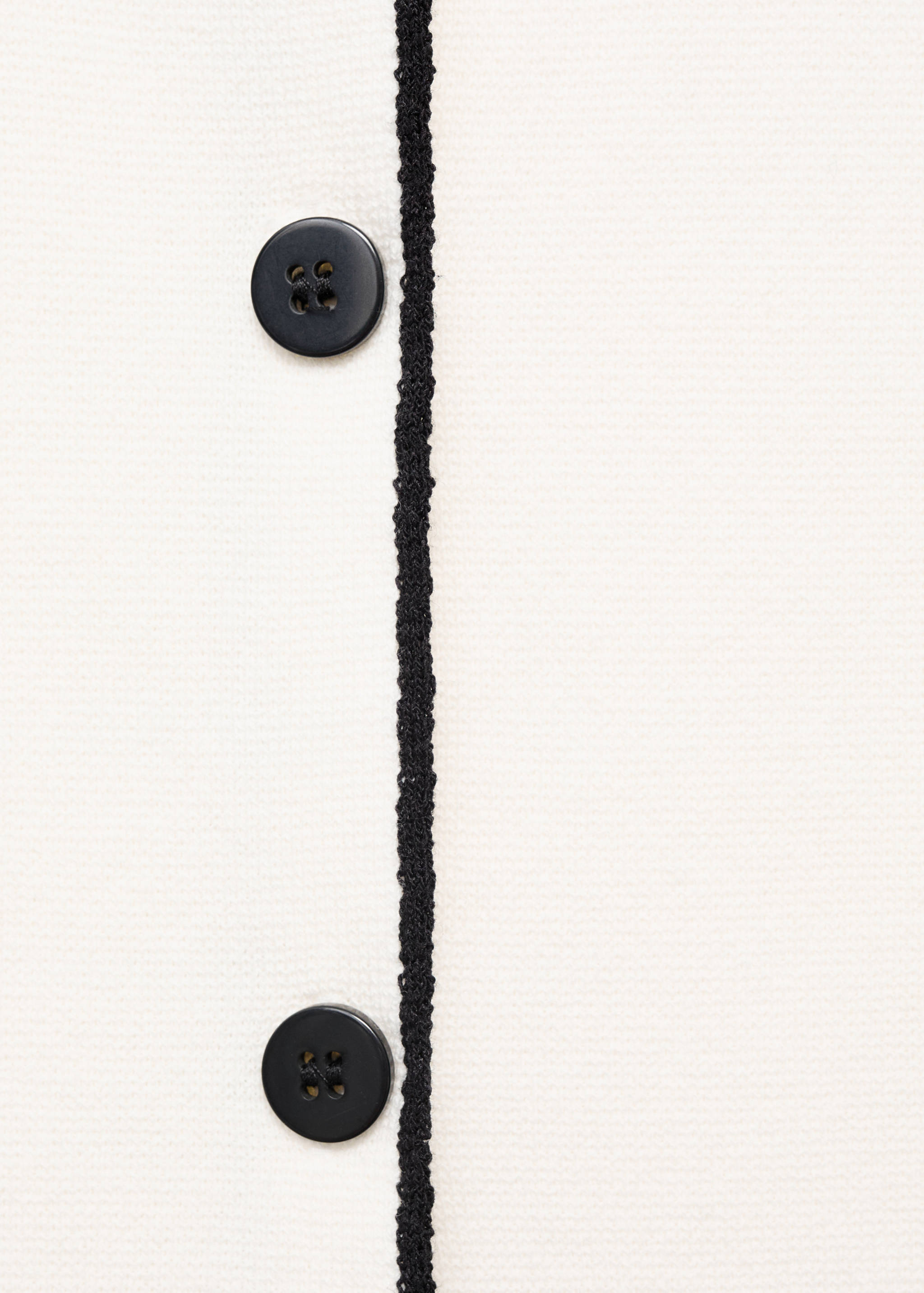 Knitted waistcoat with contrast detail - Details of the article 0