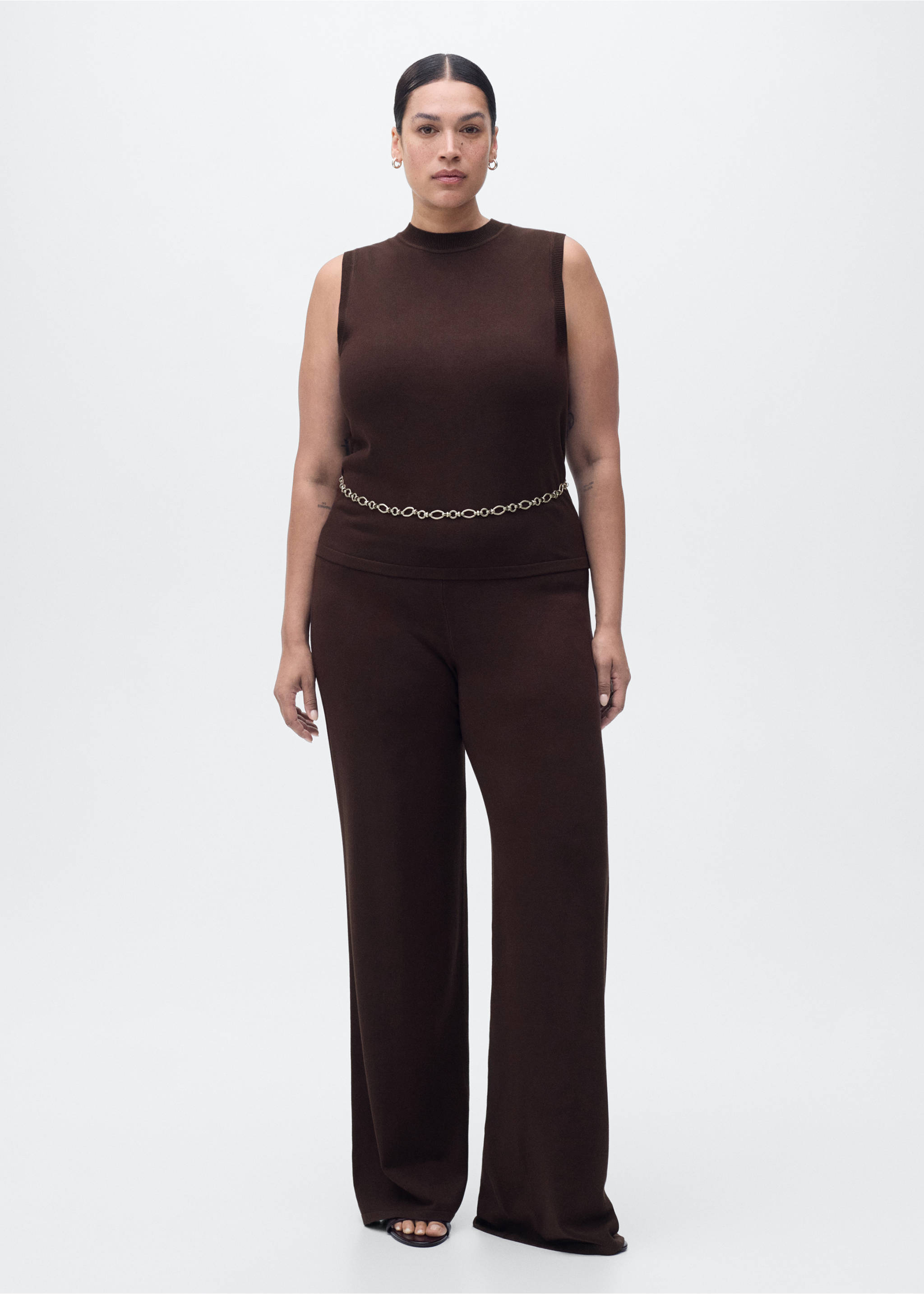 Top maille fine - Détail de l'article 3, Chocolat. Ref: 17044086-00.