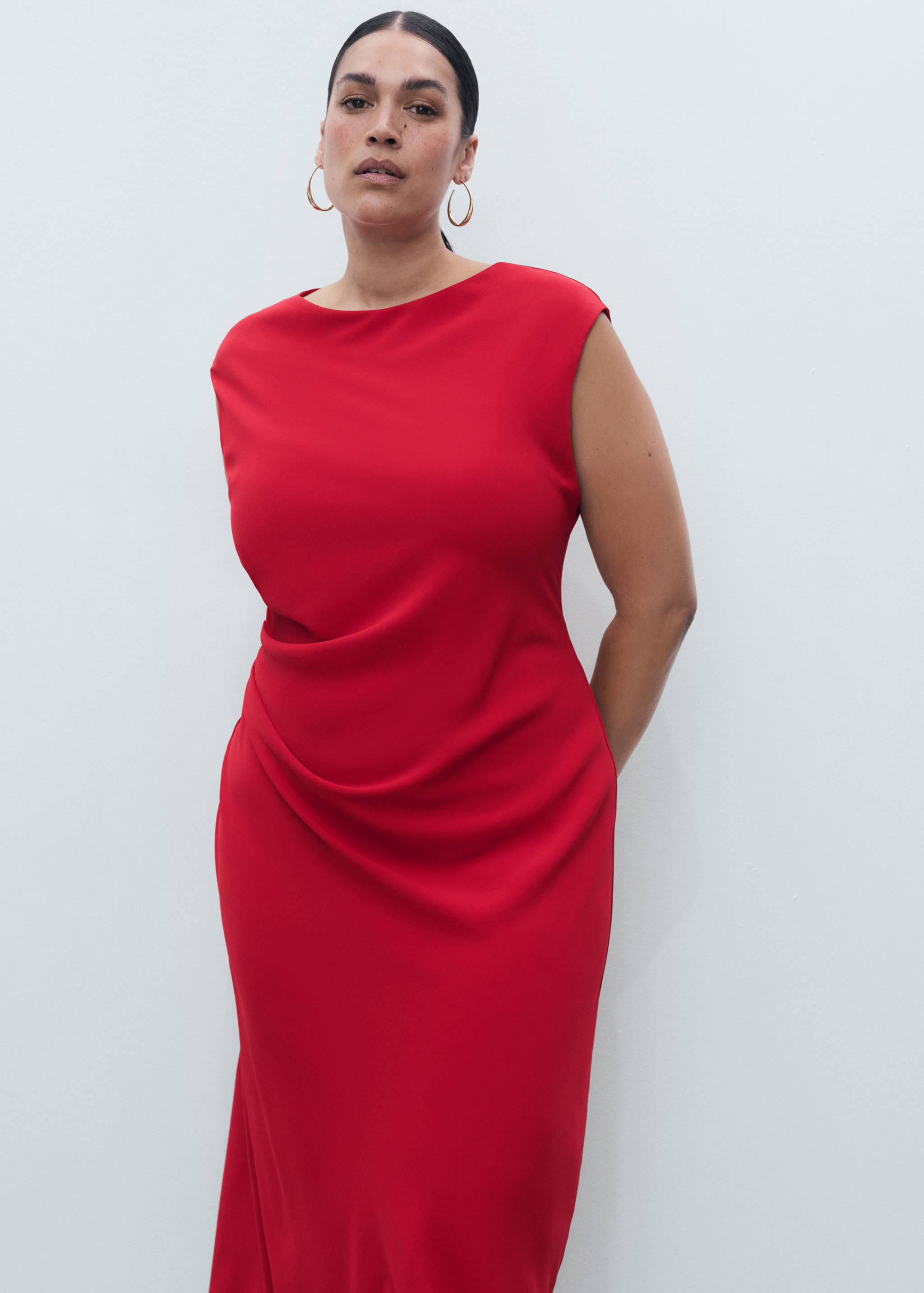 Ruched midi dress - Details of the article 5