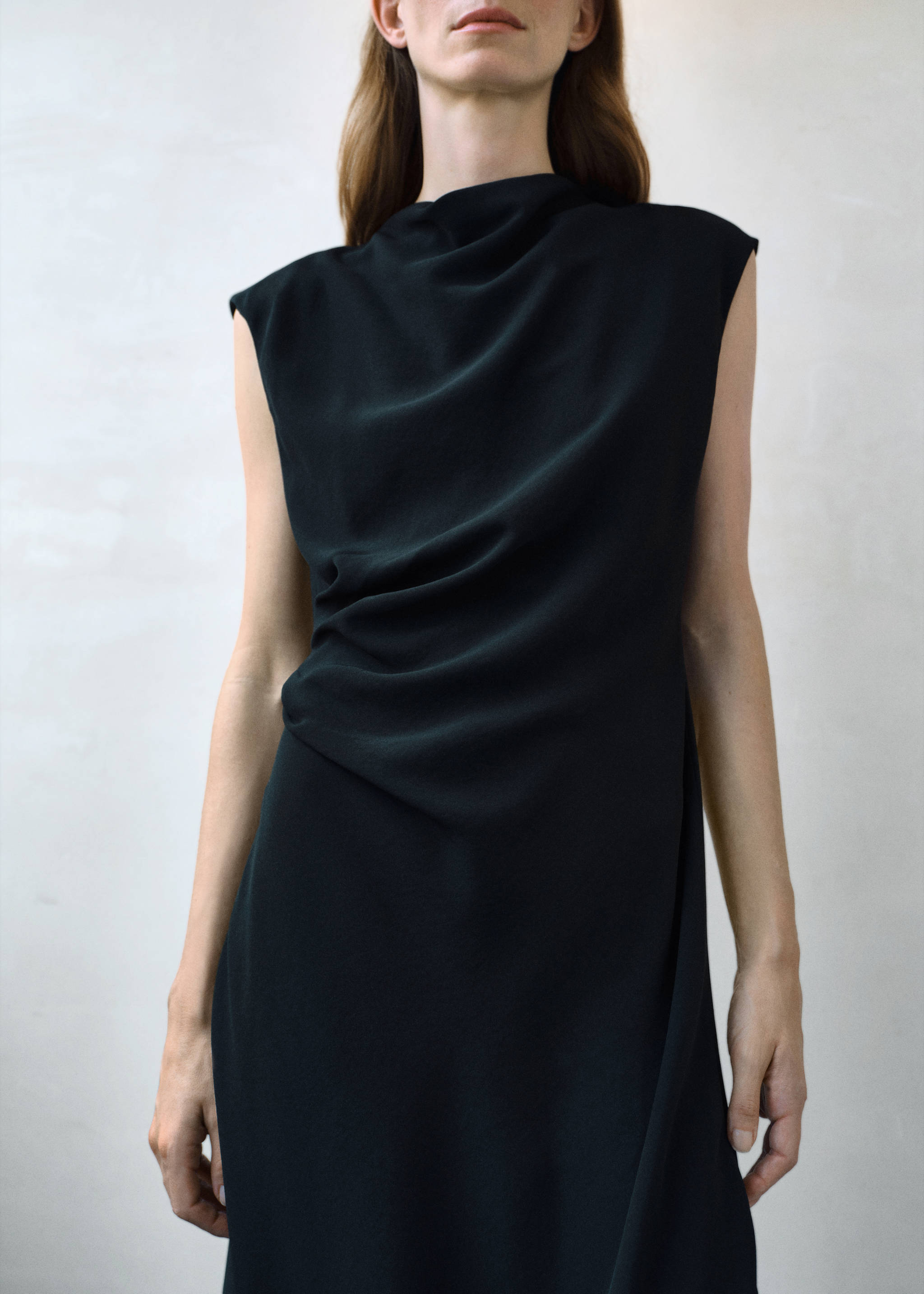 Ruched midi dress - Medium plane