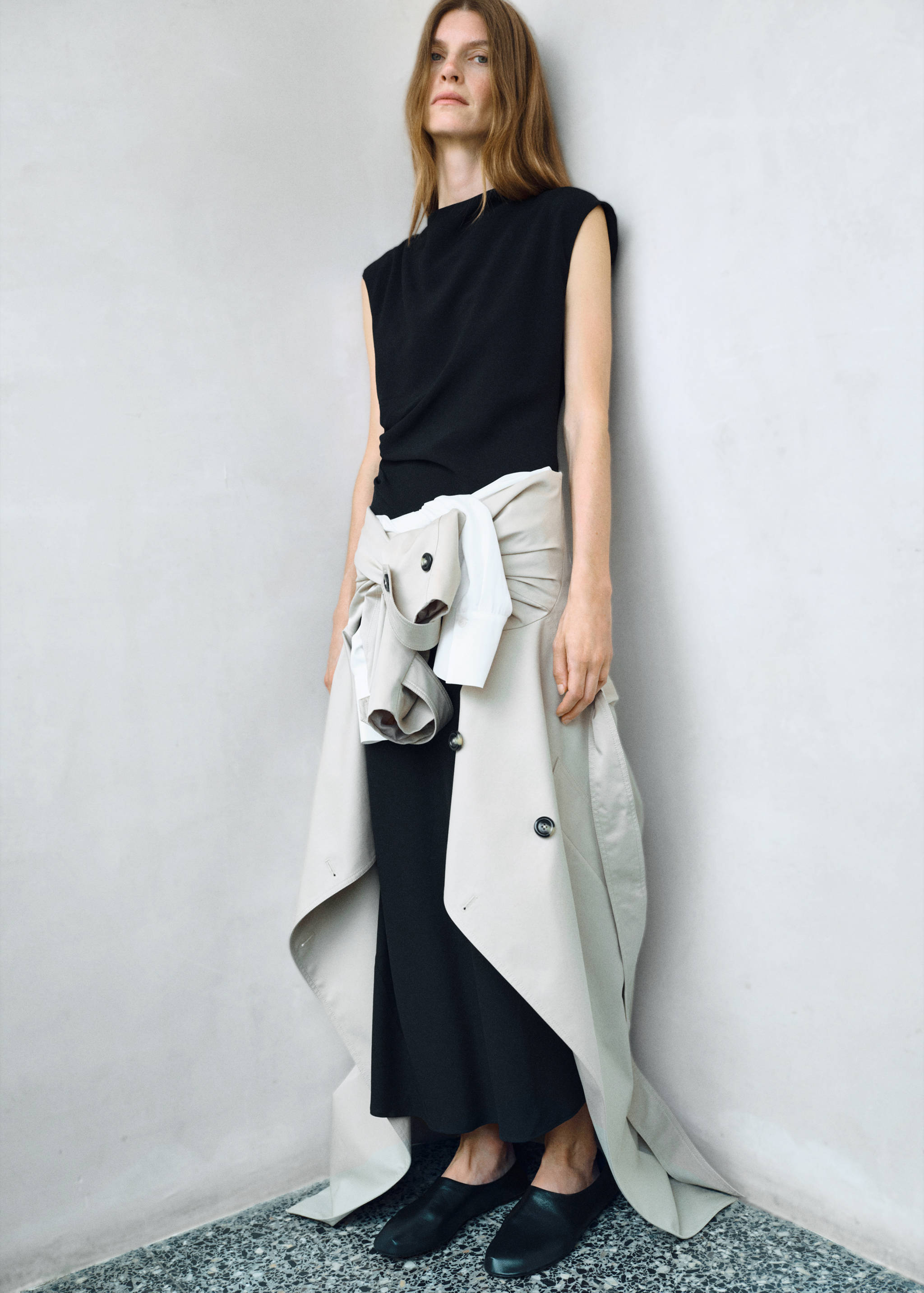 Ruched midi dress - Details of the article 2
