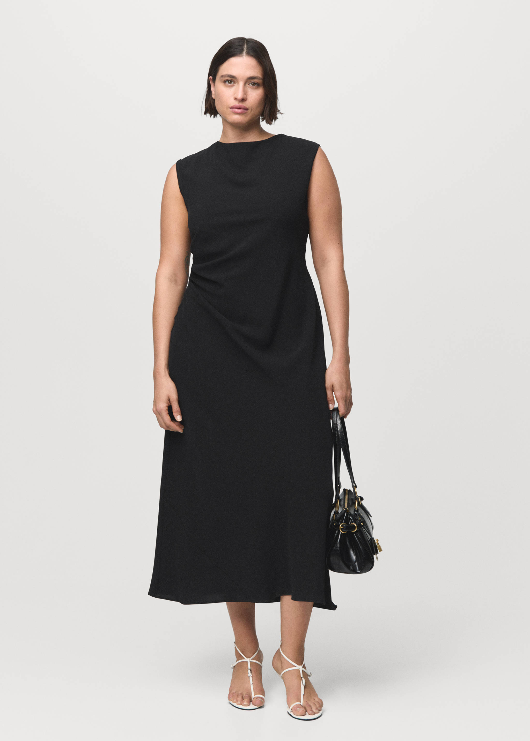 Ruched midi dress - Details of the article 3