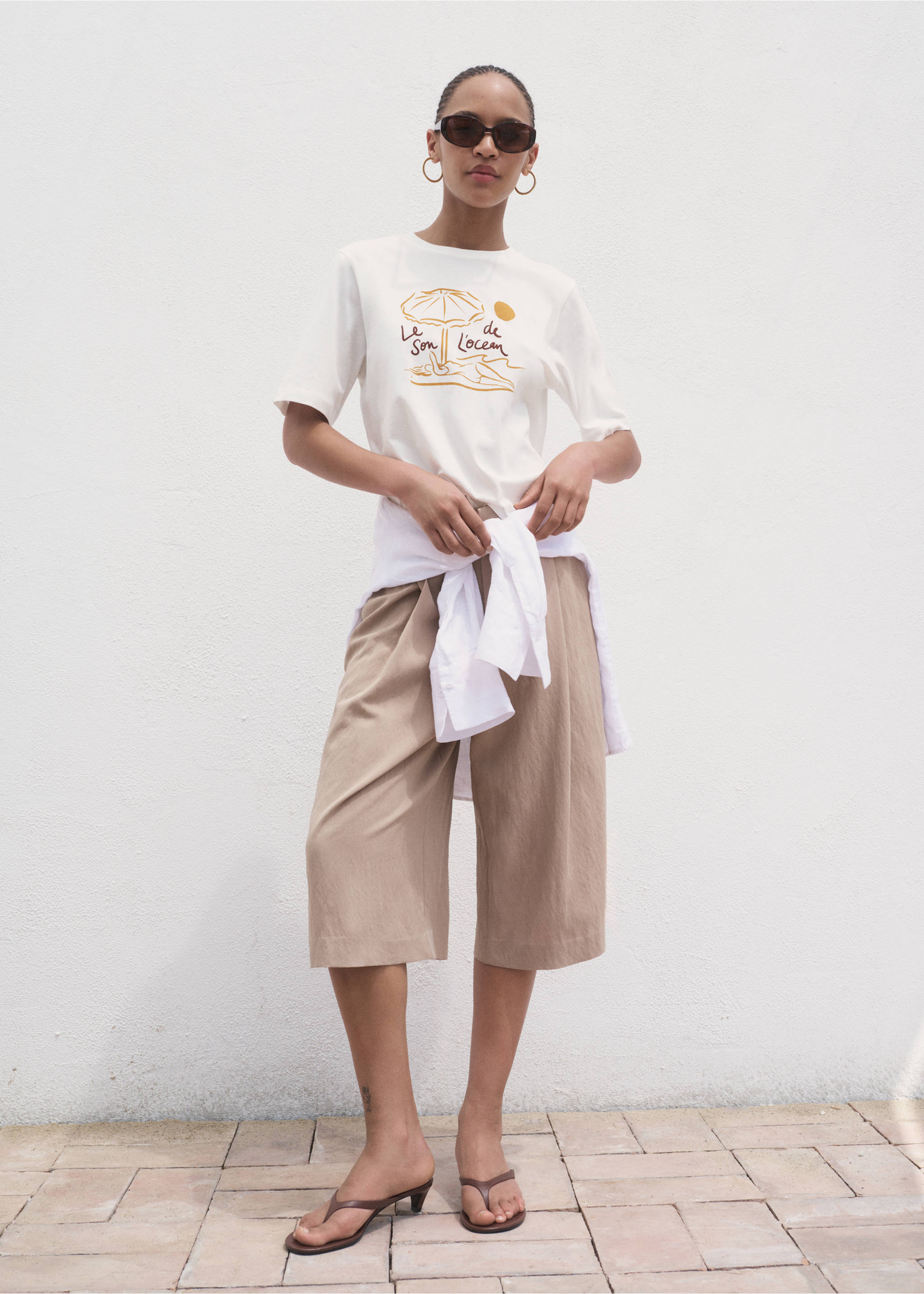 Short-sleeved printed t-shirt - General plane, Off White. Ref: 17044096-00.