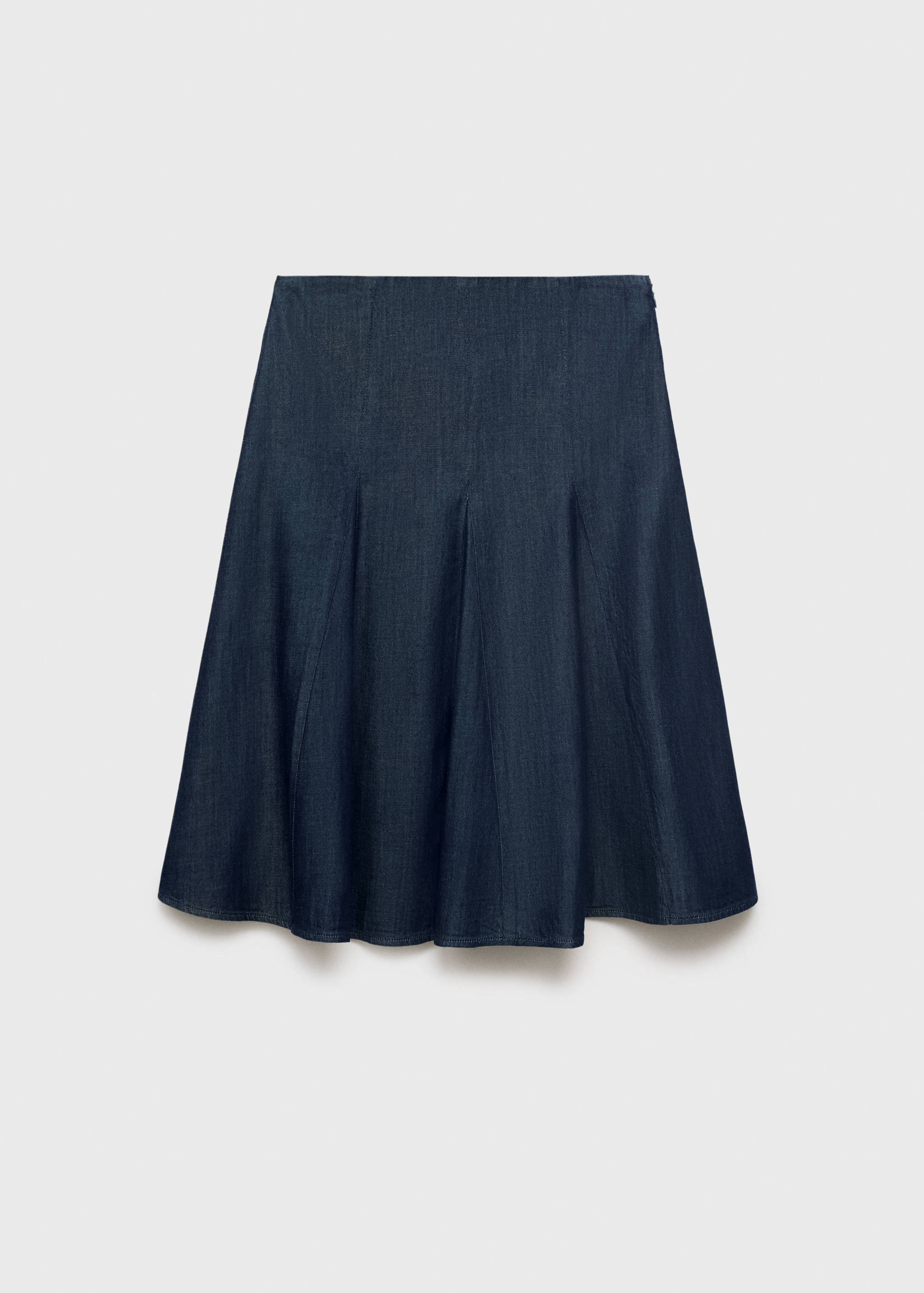 Pleated denim skirt - Article without model