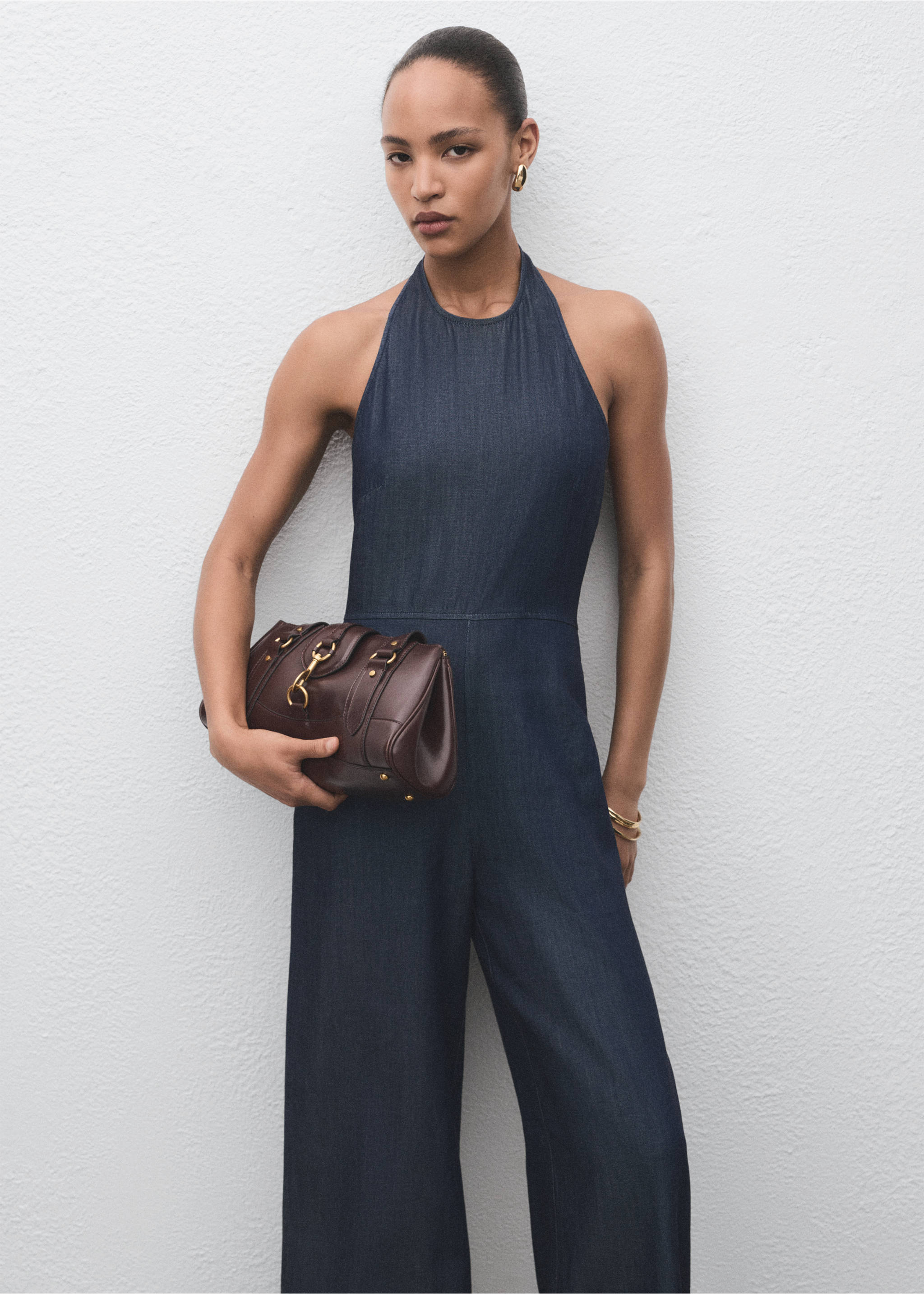 Lyocell denim jumpsuit - Medium plane, Open Blue. Ref: 17044102-00.