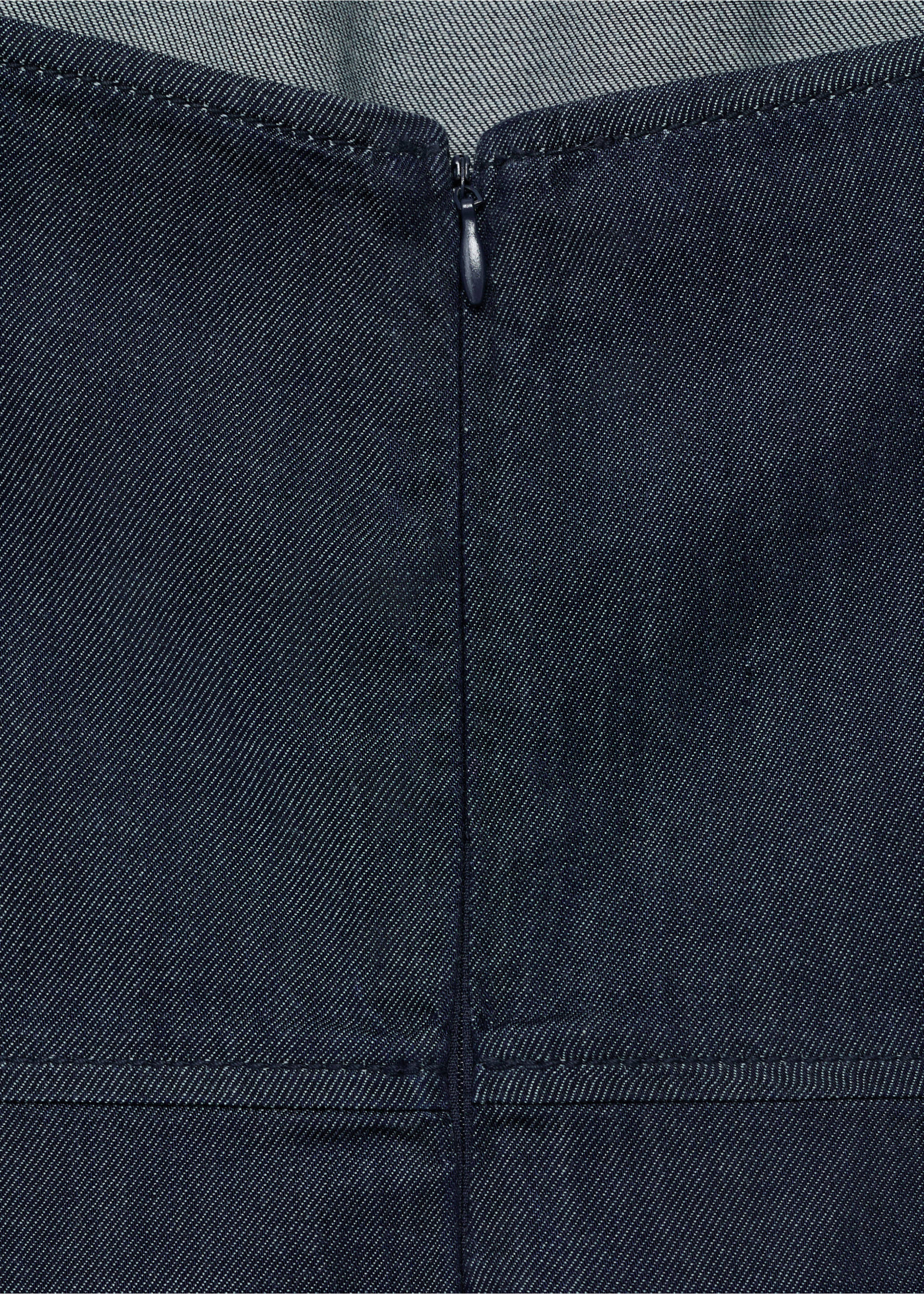 Lyocell denim jumpsuit - Details of the article 0, Open Blue. Ref: 17044102-00.