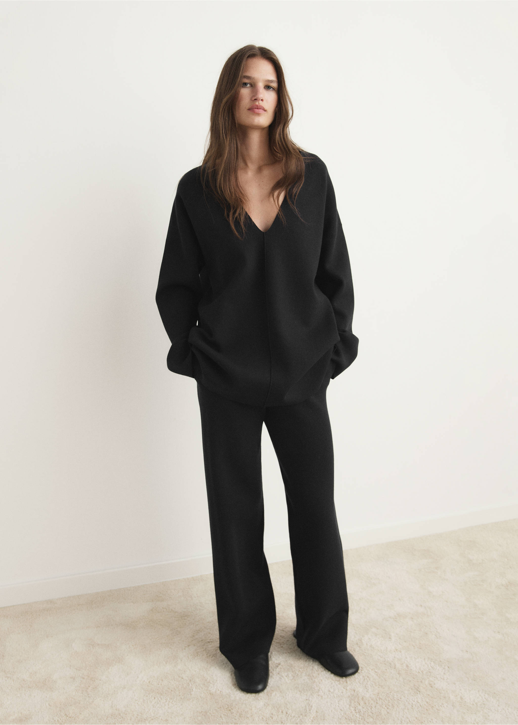 Pull en maille Milano - Plan général, Noir. Ref: 17044107-00.