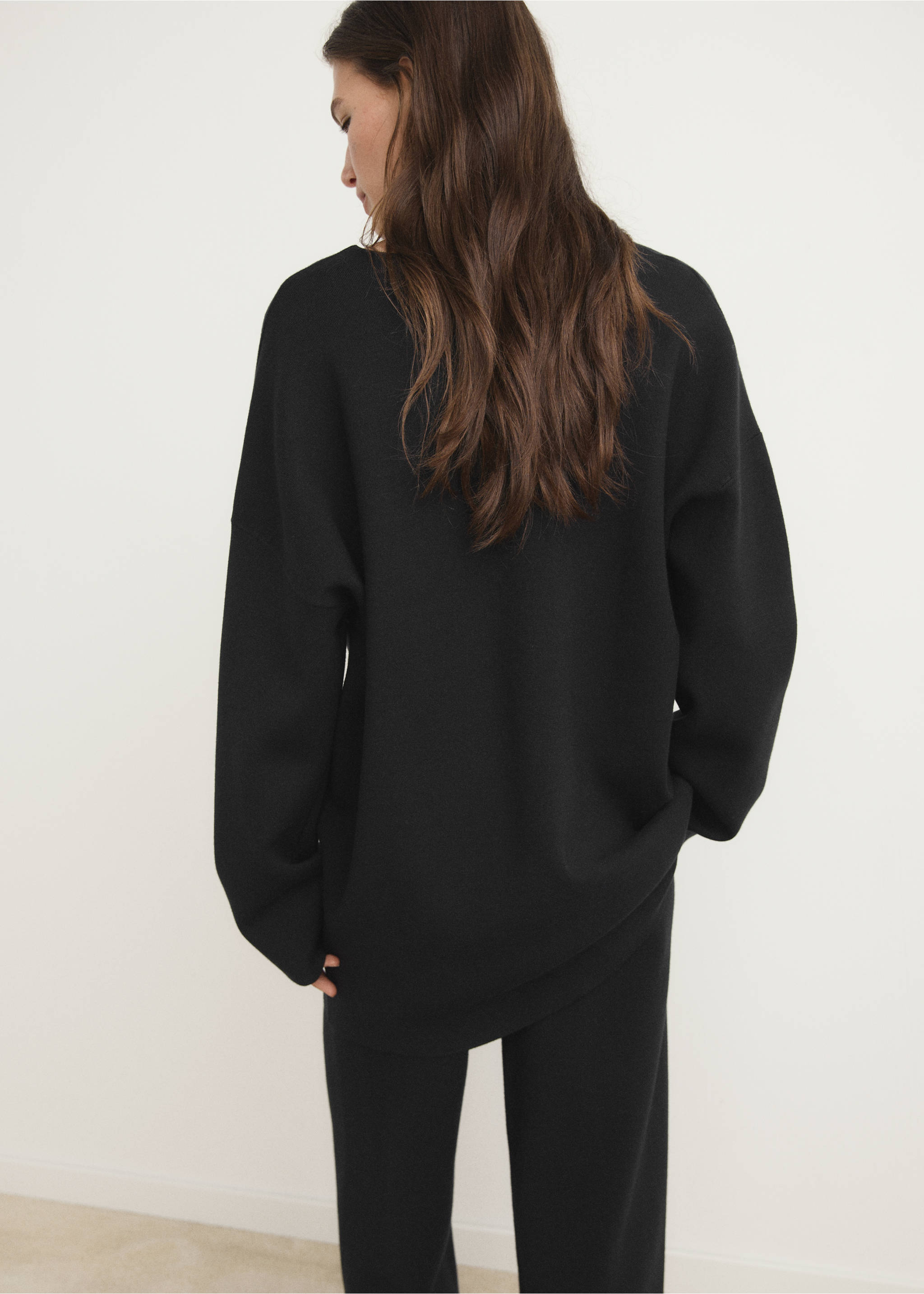 Pull en maille Milano - Verso de l’article, Noir. Ref: 17044107-00.